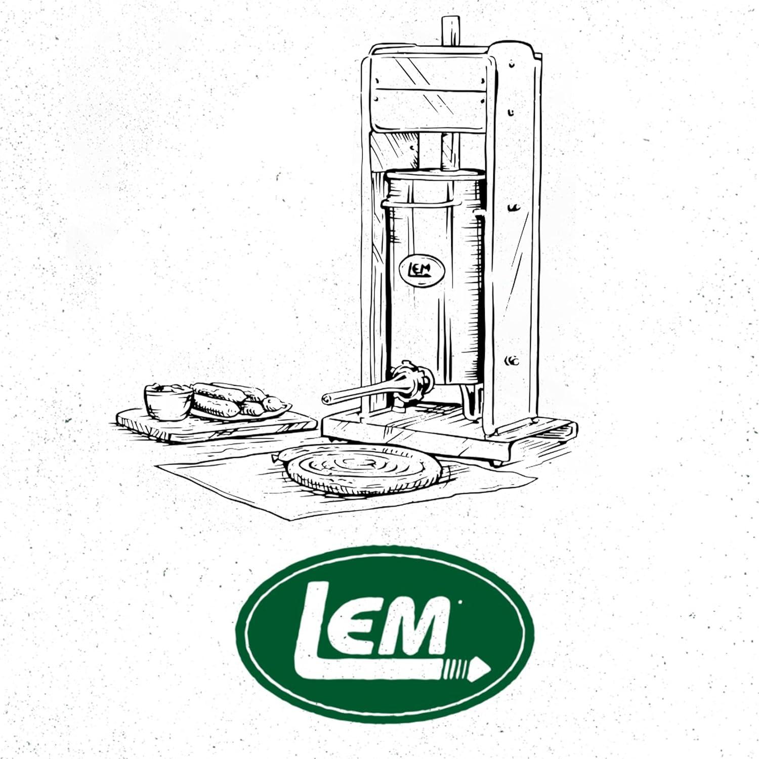 Embutidora de Salchichas LEM 5 kg Acero Inoxidable con Tubos