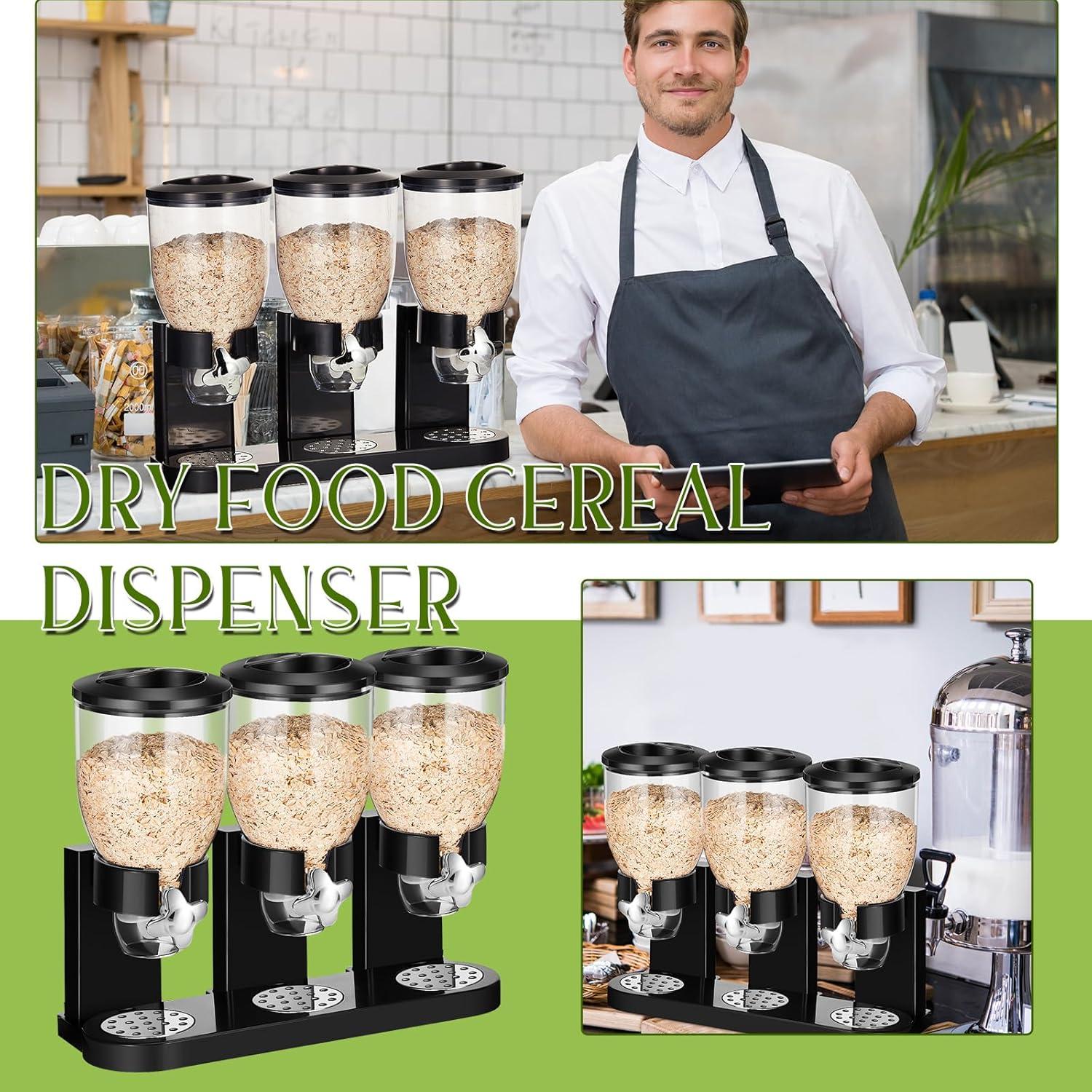 Dispensador de Alimentos Secos Umigy Triple 2L Negro