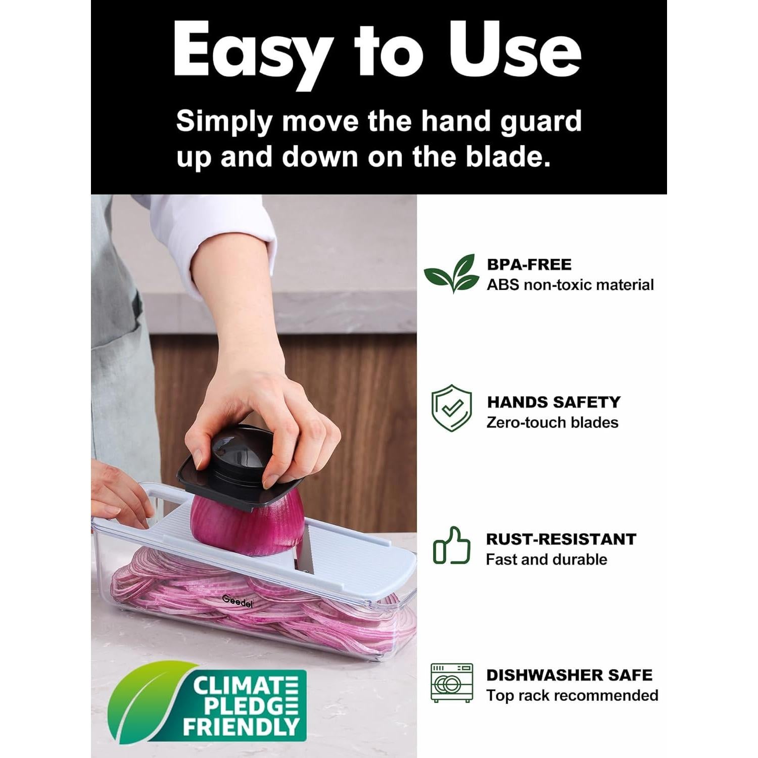 Cortador Mandolina Geedel PS-318I Multiusos 0.54 kg