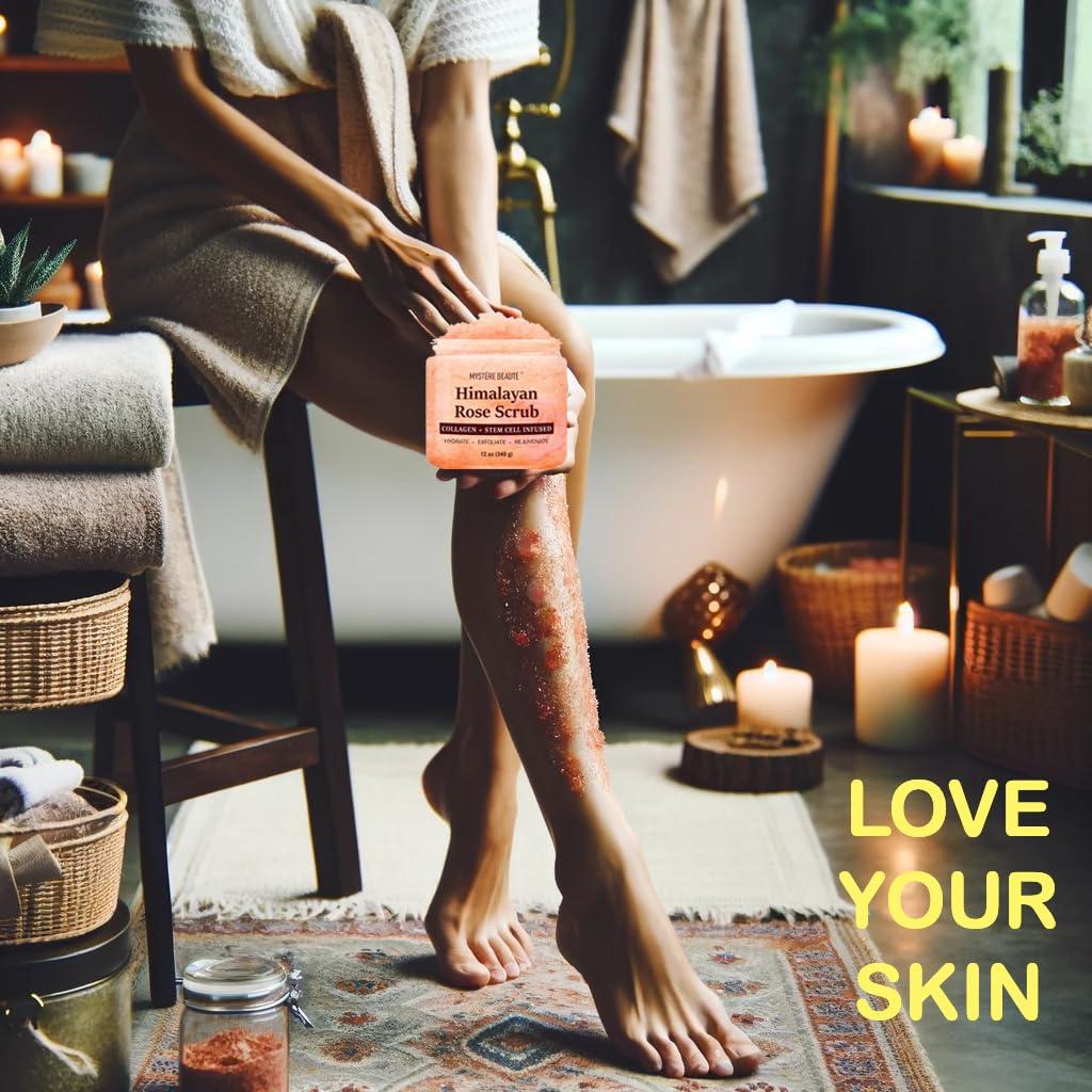 Exfoliante Corporal Sal del Himalaya Mystere Beaute 340g