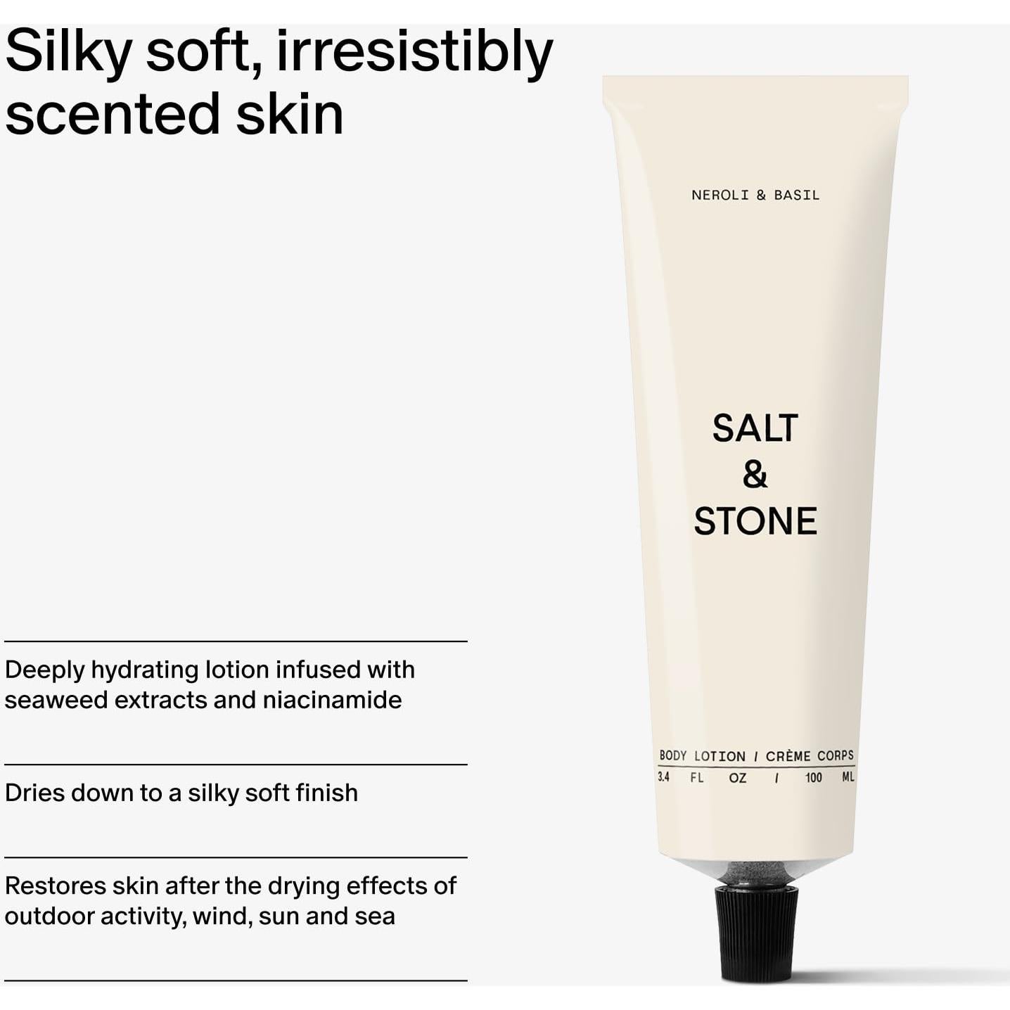 Loción Corporal Salt & Stone 100 ml - Neroli y Albahaca