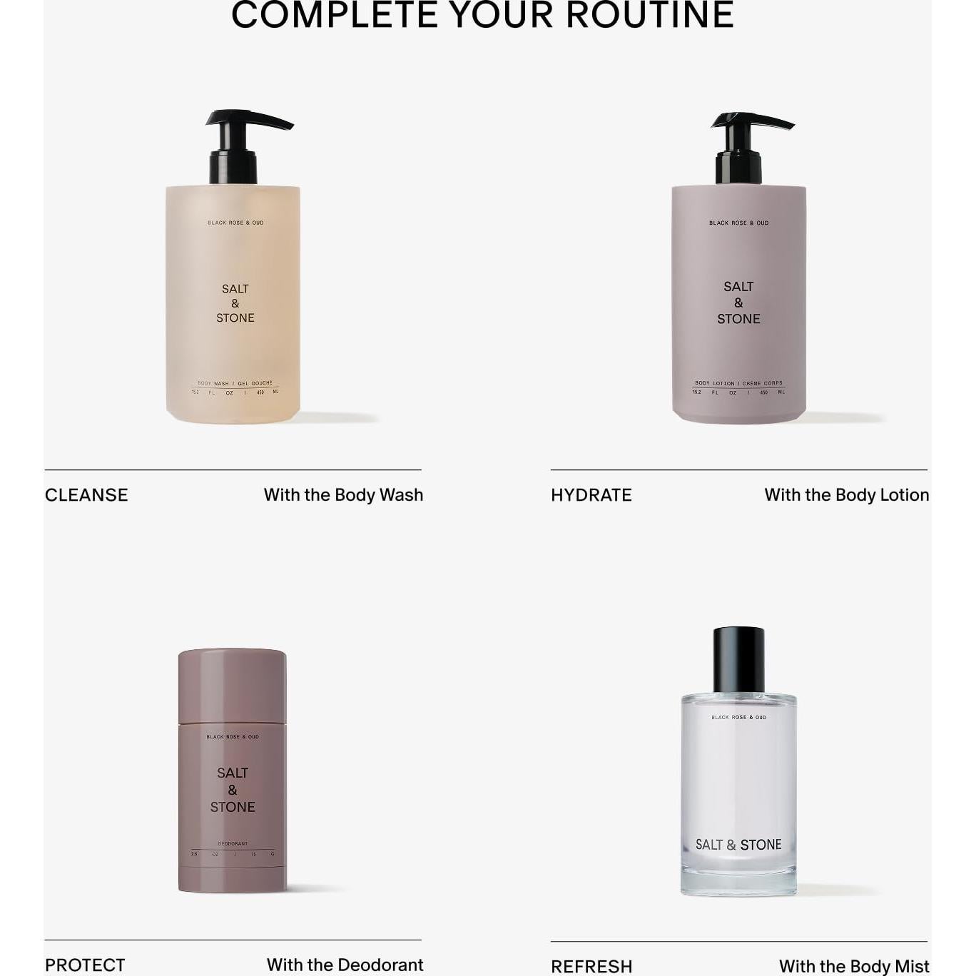 Loción Corporal Salt & Stone 450 ml Neroli y Albahaca