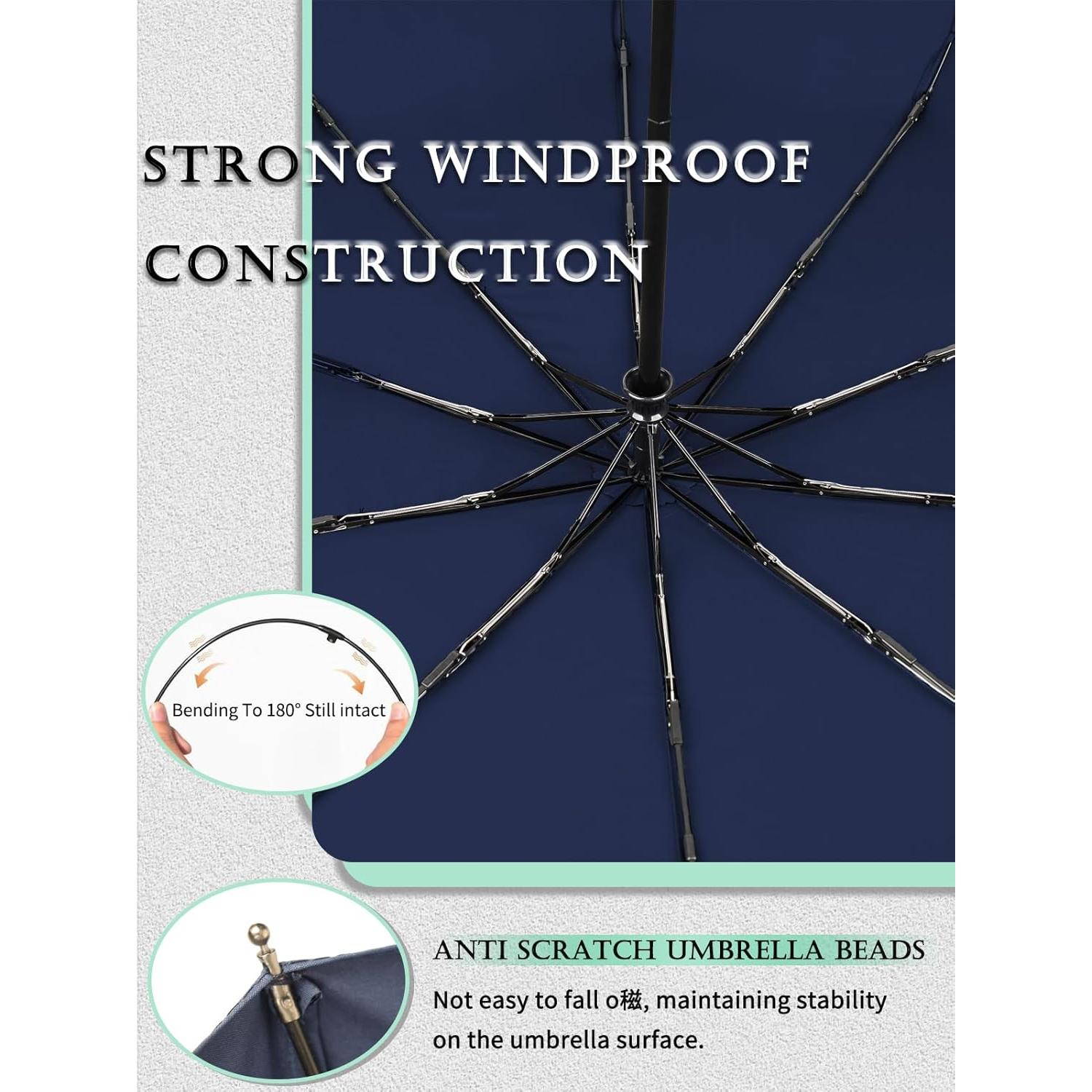 Paraguas Compacto Msentuo 116 cm Automático Impermeable