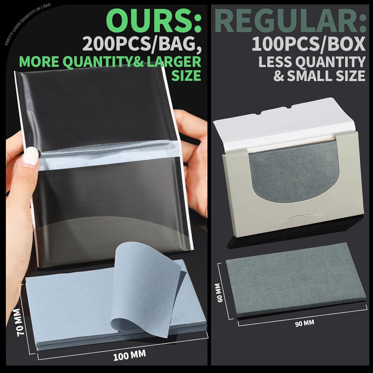 Papel Absorbente de Aceite Gootaimi - 200 Hojas 100x70mm