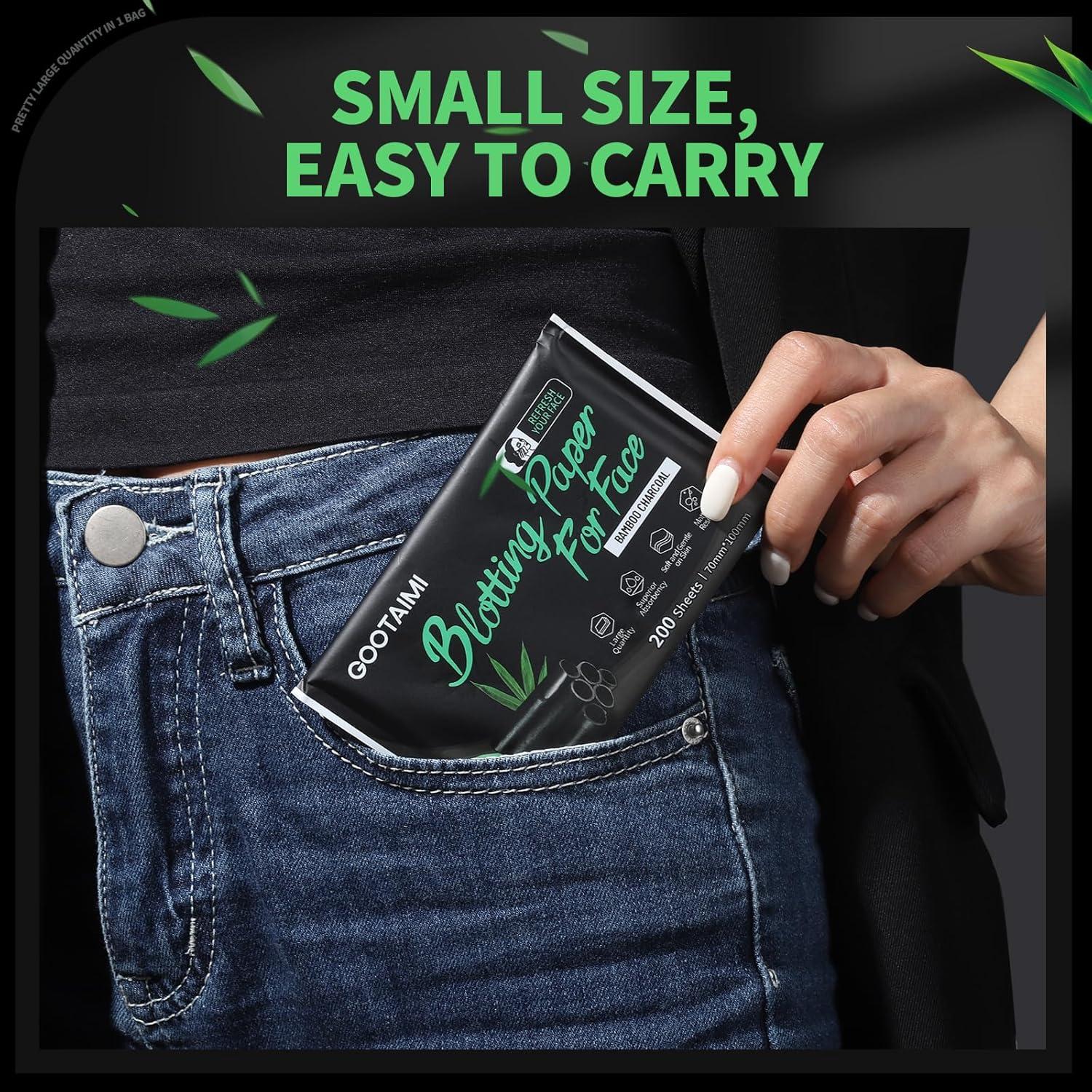 Papel Absorbente de Aceite Gootaimi - 200 Hojas 100x70mm