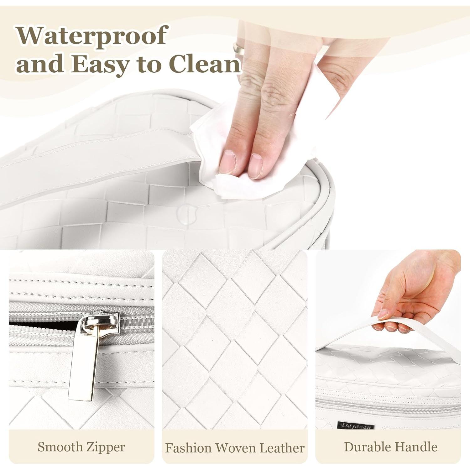 Bolsa de Maquillaje Dajasan Grande de Cuero PU 30x18x17 cm