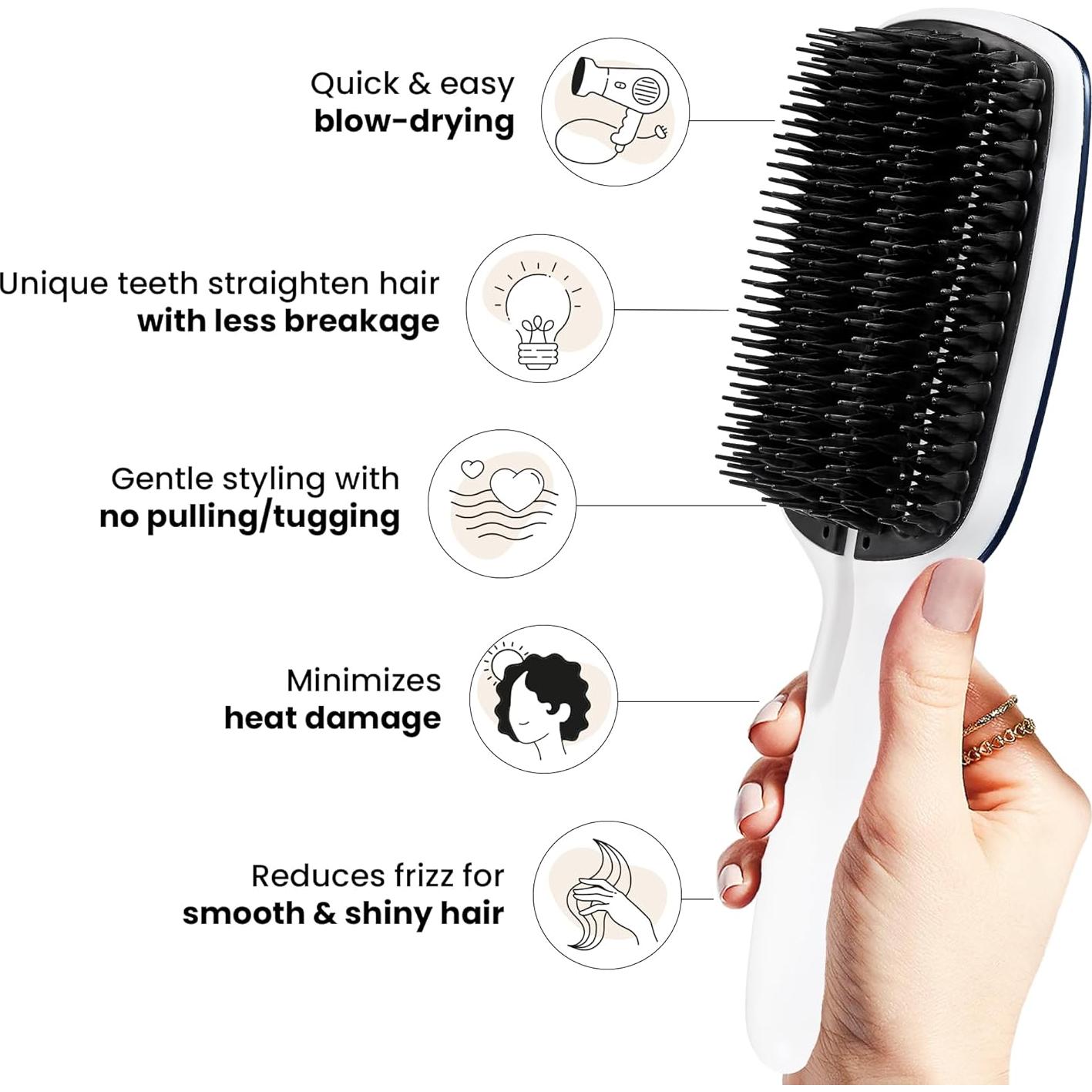 Tangle Teezer Cepillo de Secado Suave para Cabello Negro