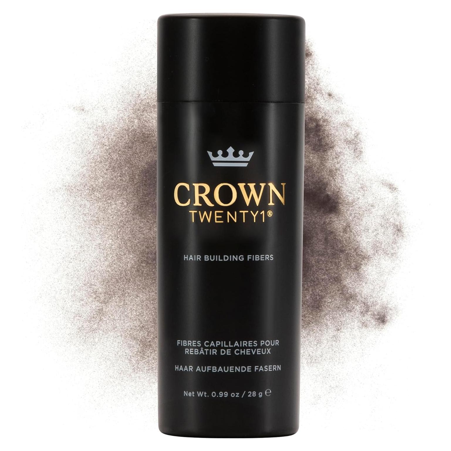 Fibra para Cabello CROWN 28g Marrón Ceniza - Corrector Natural