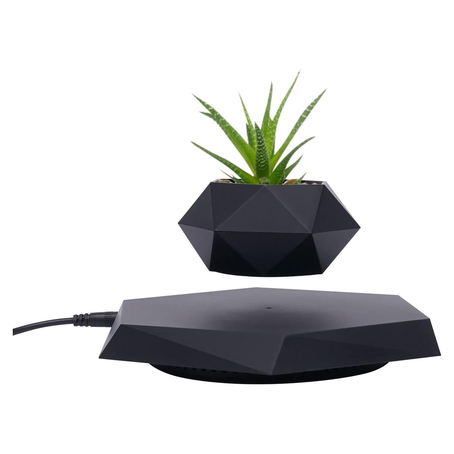 Maceta Flotante WUPYI Diamante Negra para Plantas de Aire