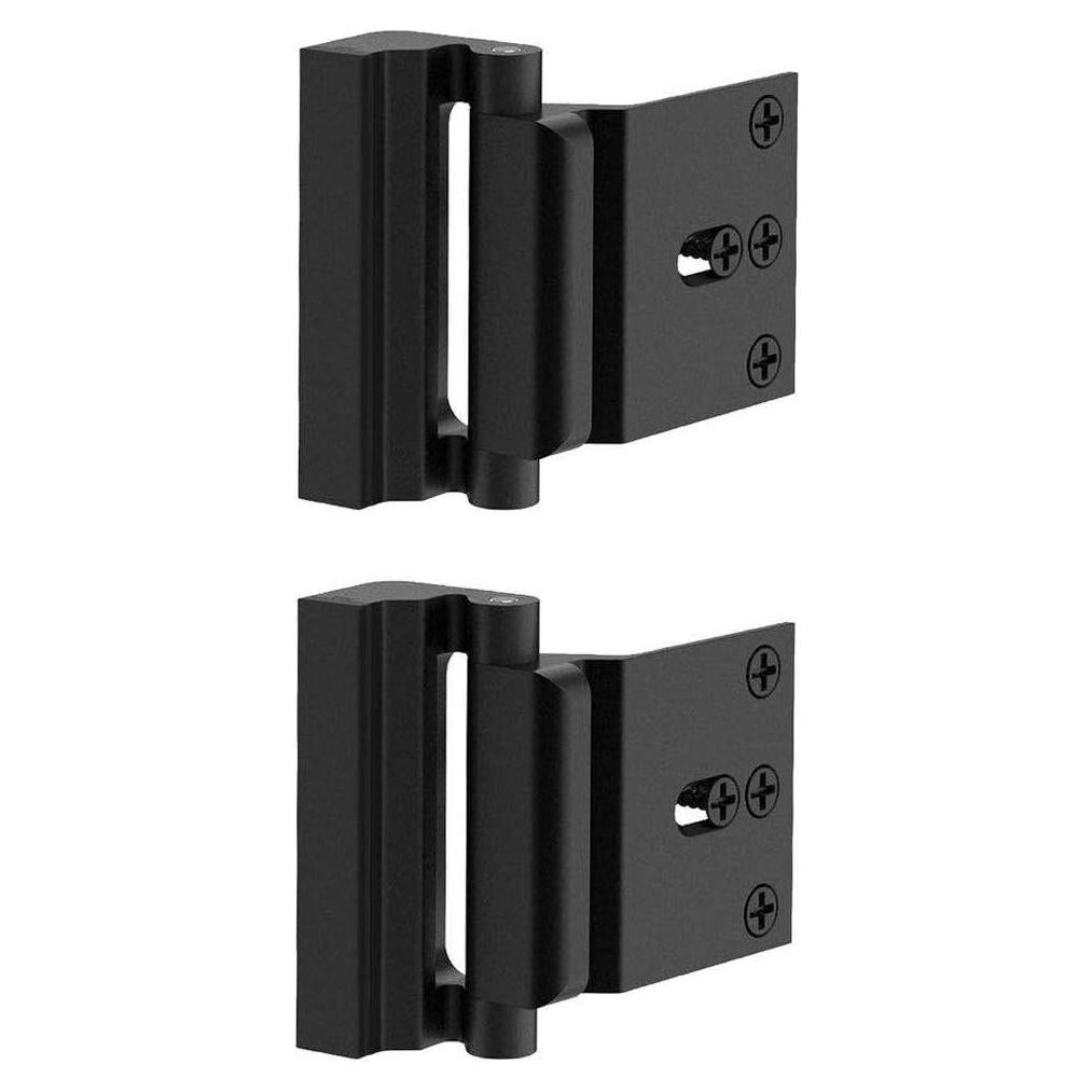 Cerraduras de Refuerzo TOYFUL para Puertas - 2 Piezas, Negro
