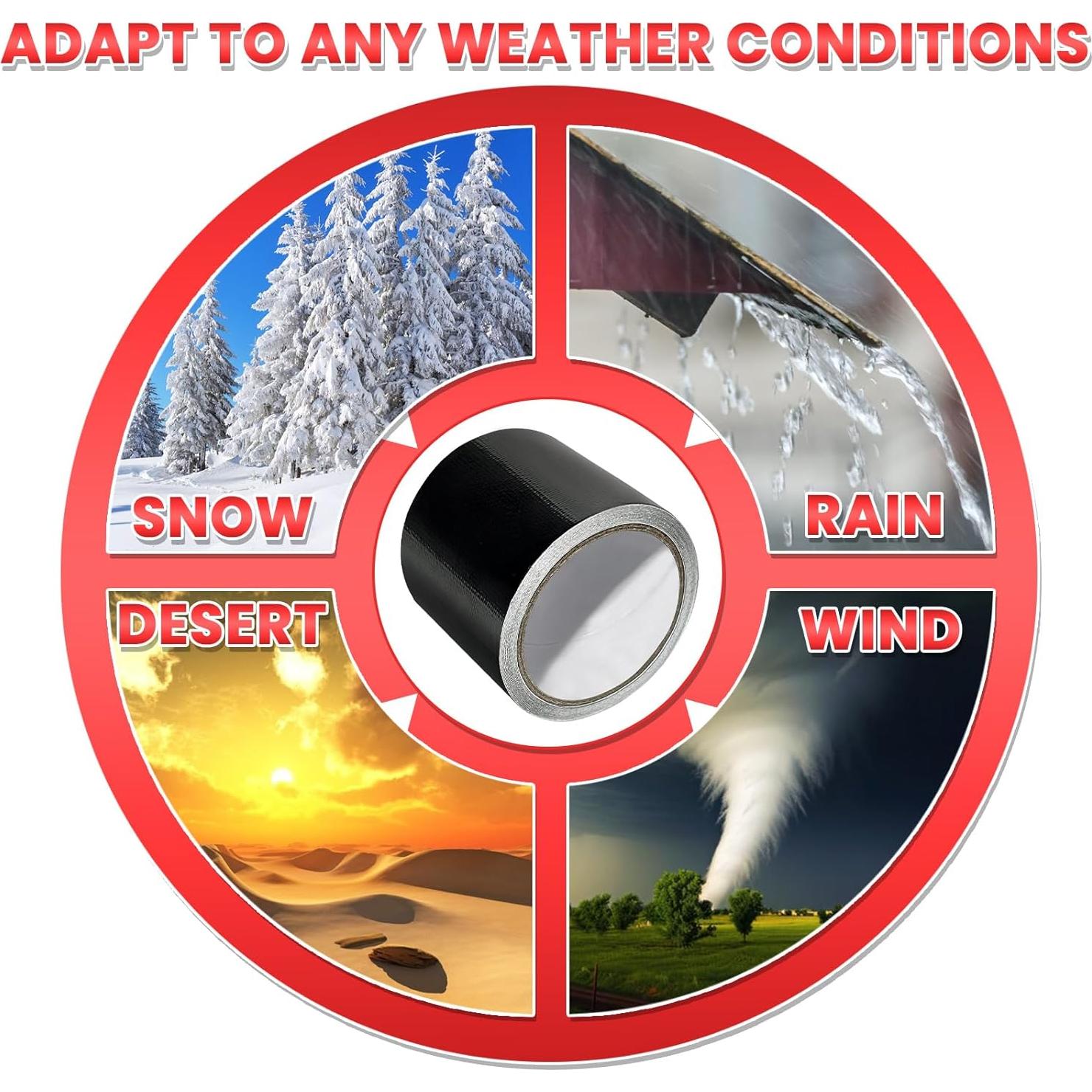 Cinta de Reparación Negra Birllaid 7.62m Impermeable UV