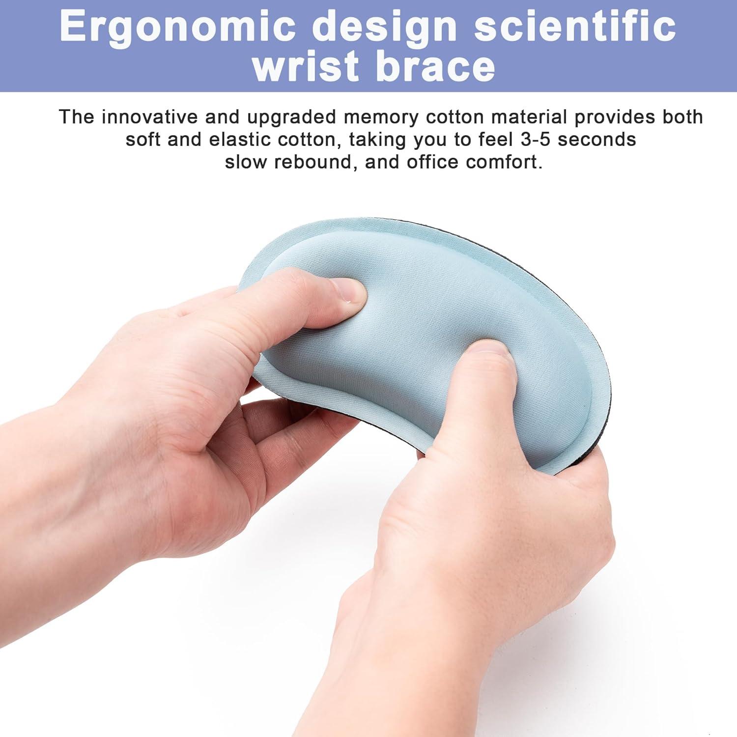 Reposa Muñecas Ergonómico Hoewina para Teclado y Mouse Negro