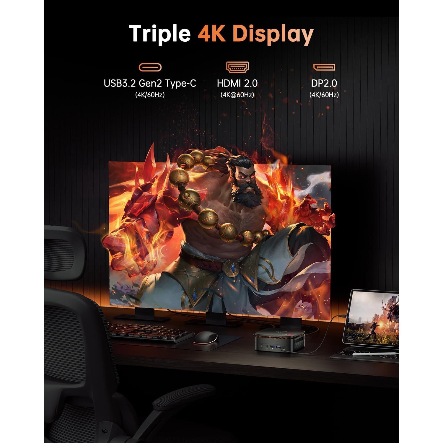 Mini PC KAMRUI H1 Ryzen 7 6800H 16GB RAM 512GB SSD