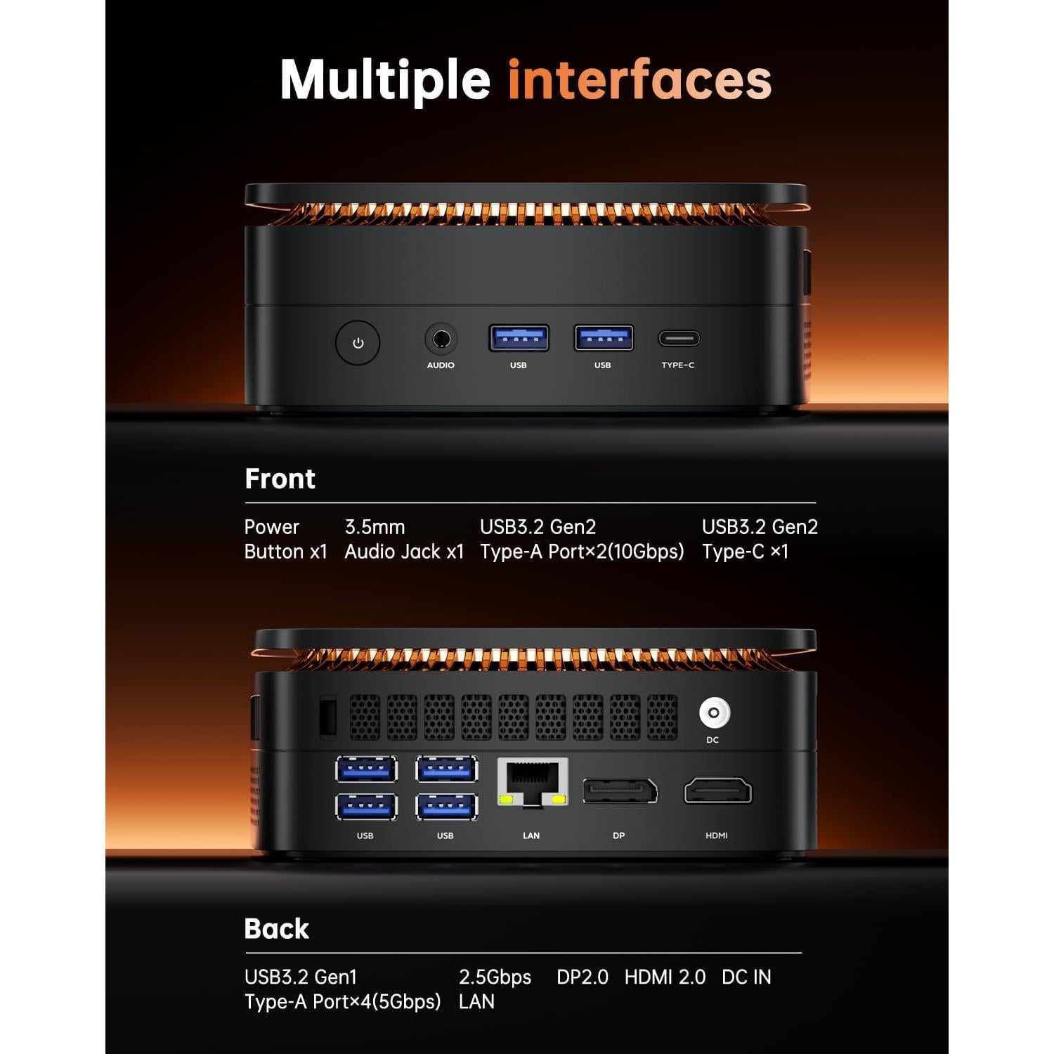 Mini PC KAMRUI H1 Ryzen 7 6800H 16GB RAM 512GB SSD