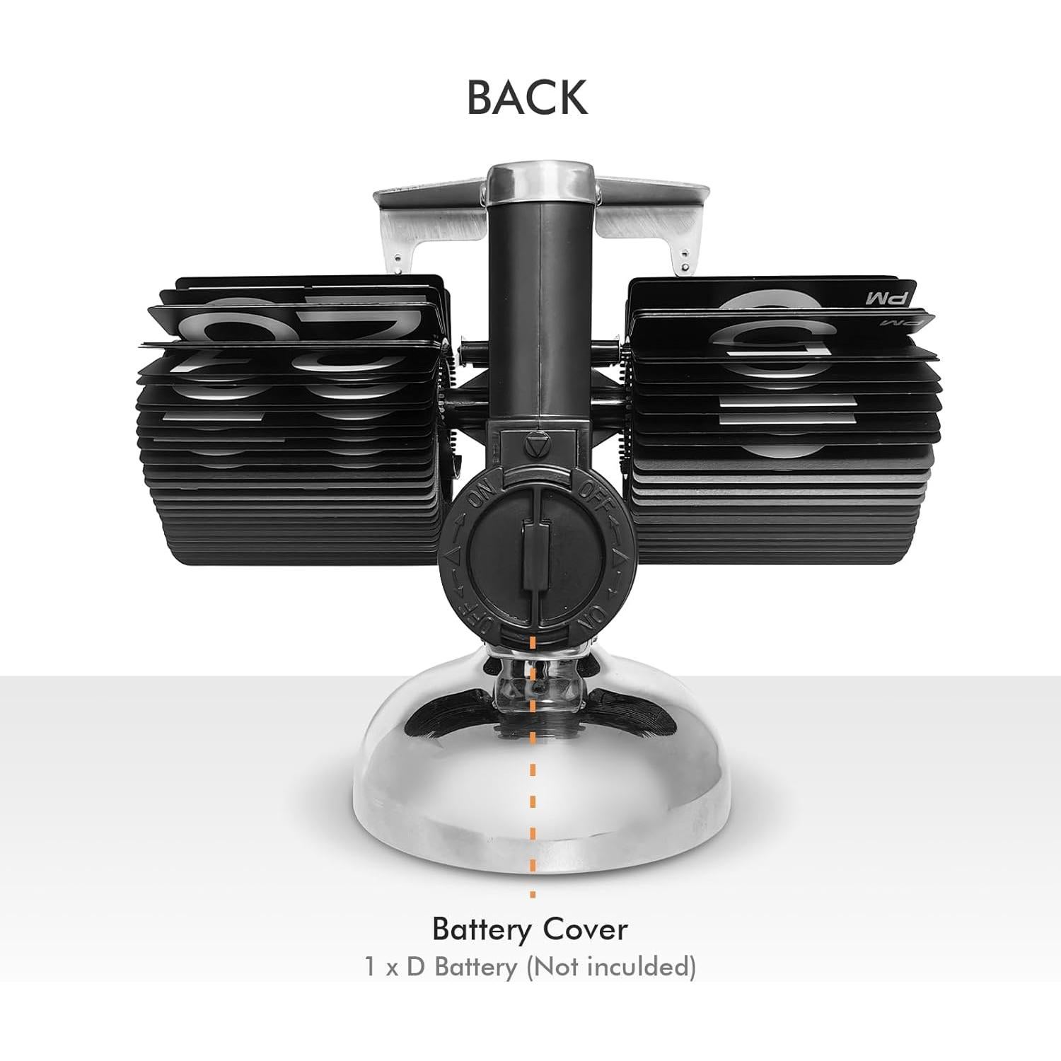 Reloj de Mesa Mecánico Retro SCOAGE 20.8x16.0 cm Negro