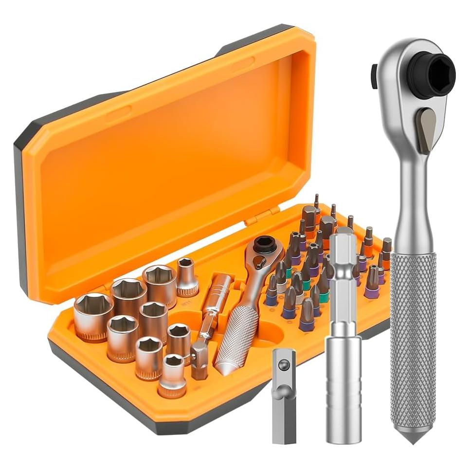 Juego de destornilladores 42 en 1 ANVANNA con mango magnético