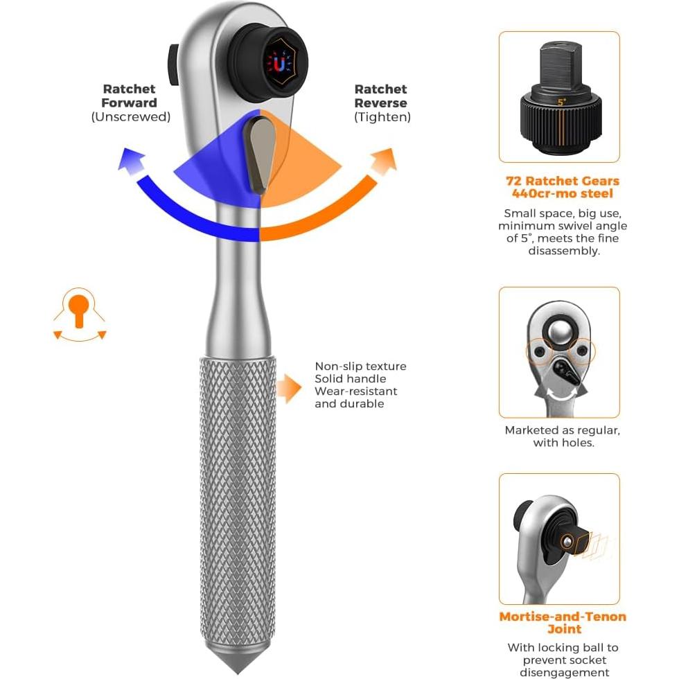 Juego de destornilladores 42 en 1 ANVANNA con mango magnético