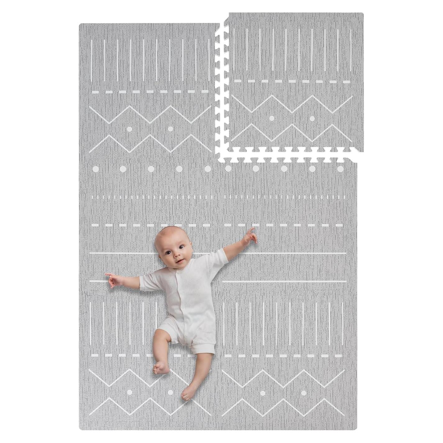 Alfombra de Juego Toddlekind 1,22 x 1,83 m Gris No Tóxica