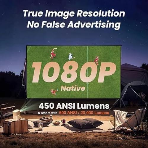 Proyector Yaber T2 Nativo 1080P con Batería y WiFi 6