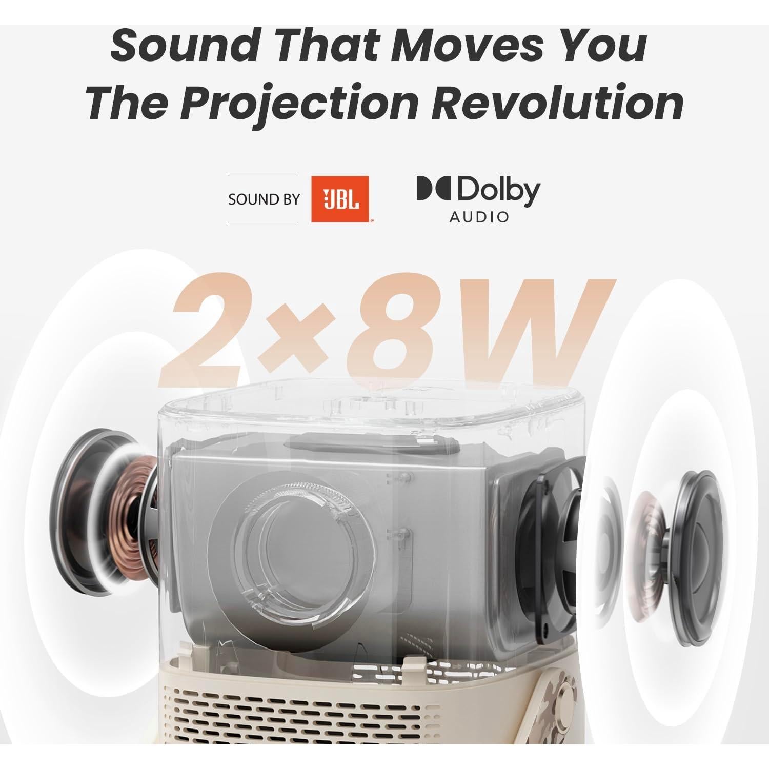 Proyector Yaber T2 Nativo 1080P con Batería y WiFi 6