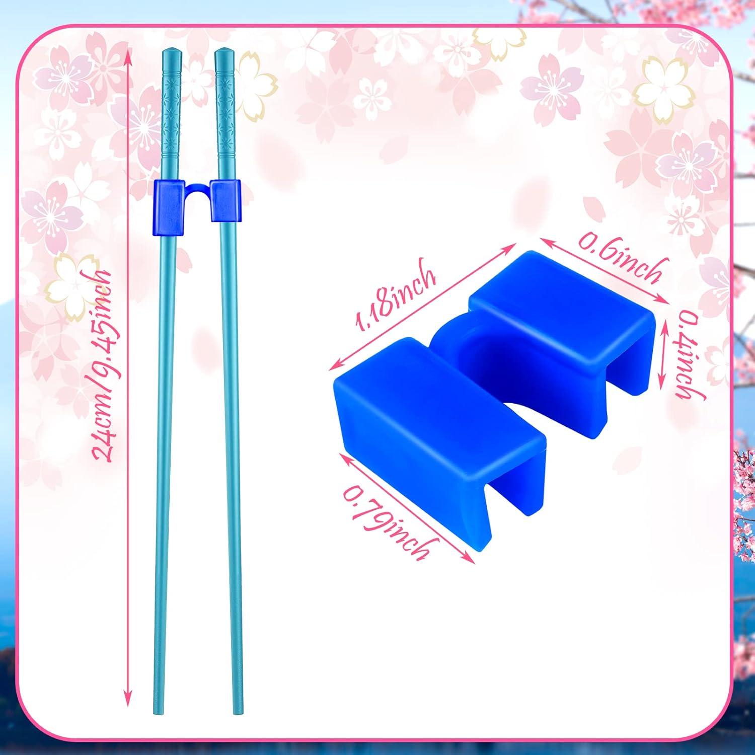 Entrenadores de Palillos Reutilizables Tessco 5 Pares con Clip