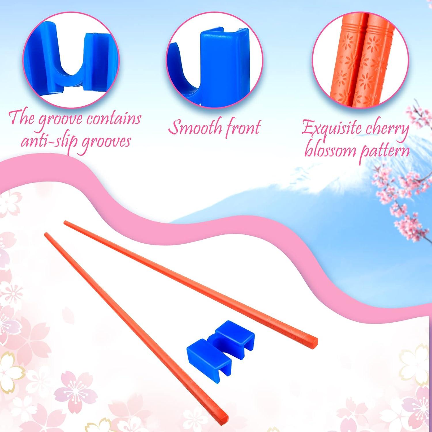 Entrenadores de Palillos Reutilizables Tessco 5 Pares con Clip