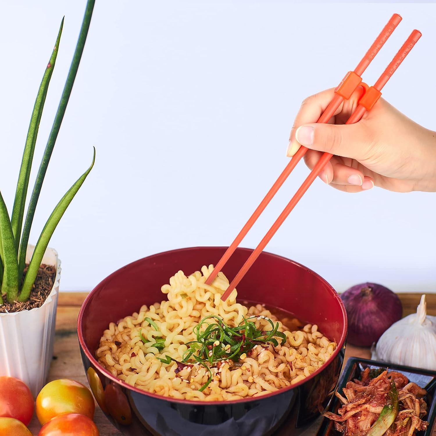 Entrenadores de Palillos Reutilizables Tessco 5 Pares con Clip