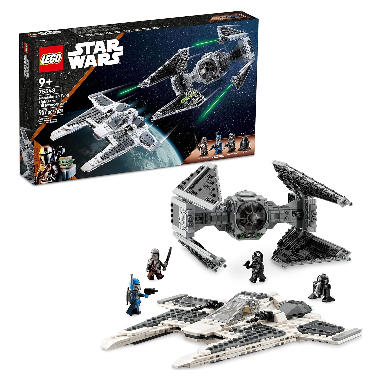 LEGO Star Wars Caza Fang Mandaloriano vs Interceptor TIE 75348 - 957 Piezas