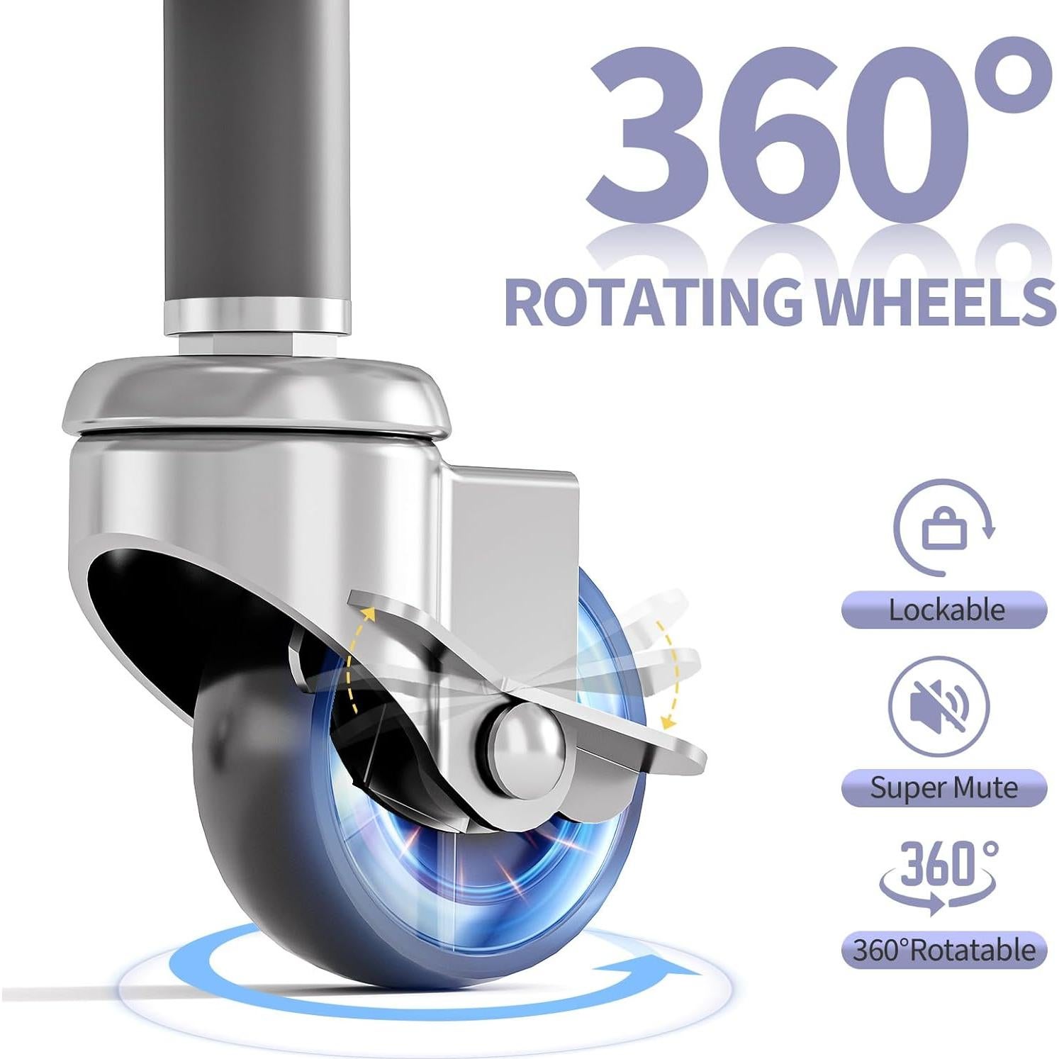 Carro Rodante de Almacenamiento TOOLF 3 Niveles Metal Gris