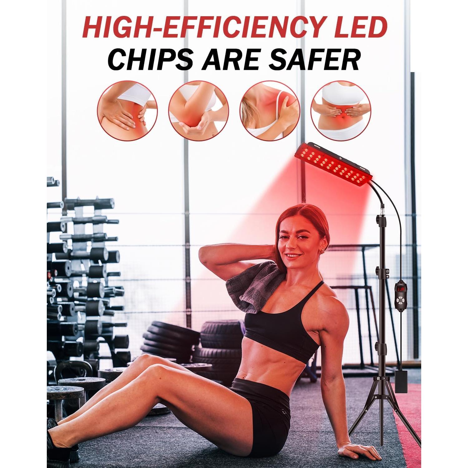 Lámpara de Terapia de Luz Roja Rikimxin 660nm y 850nm