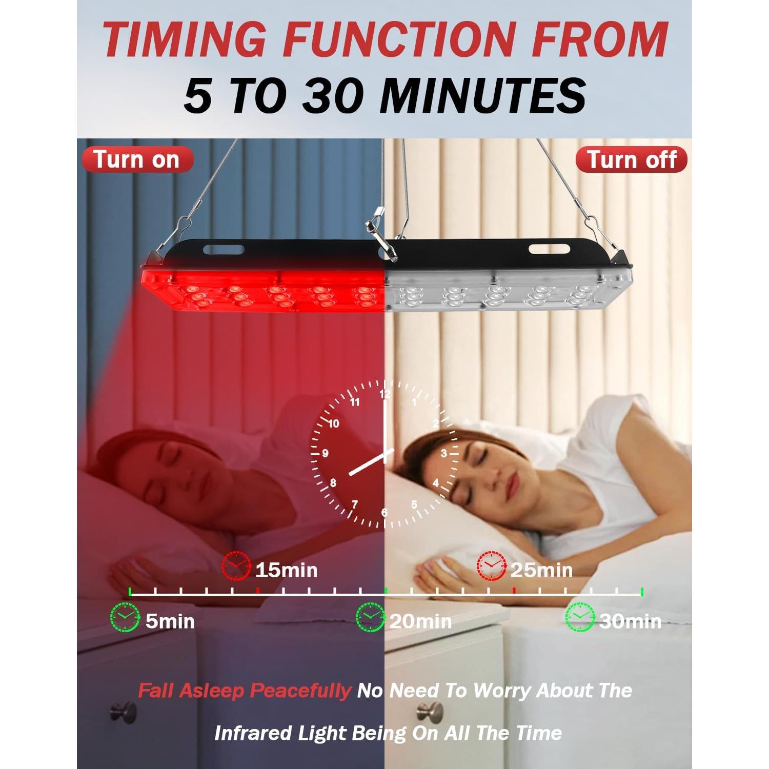 Lámpara de Terapia de Luz Roja Rikimxin 660nm y 850nm