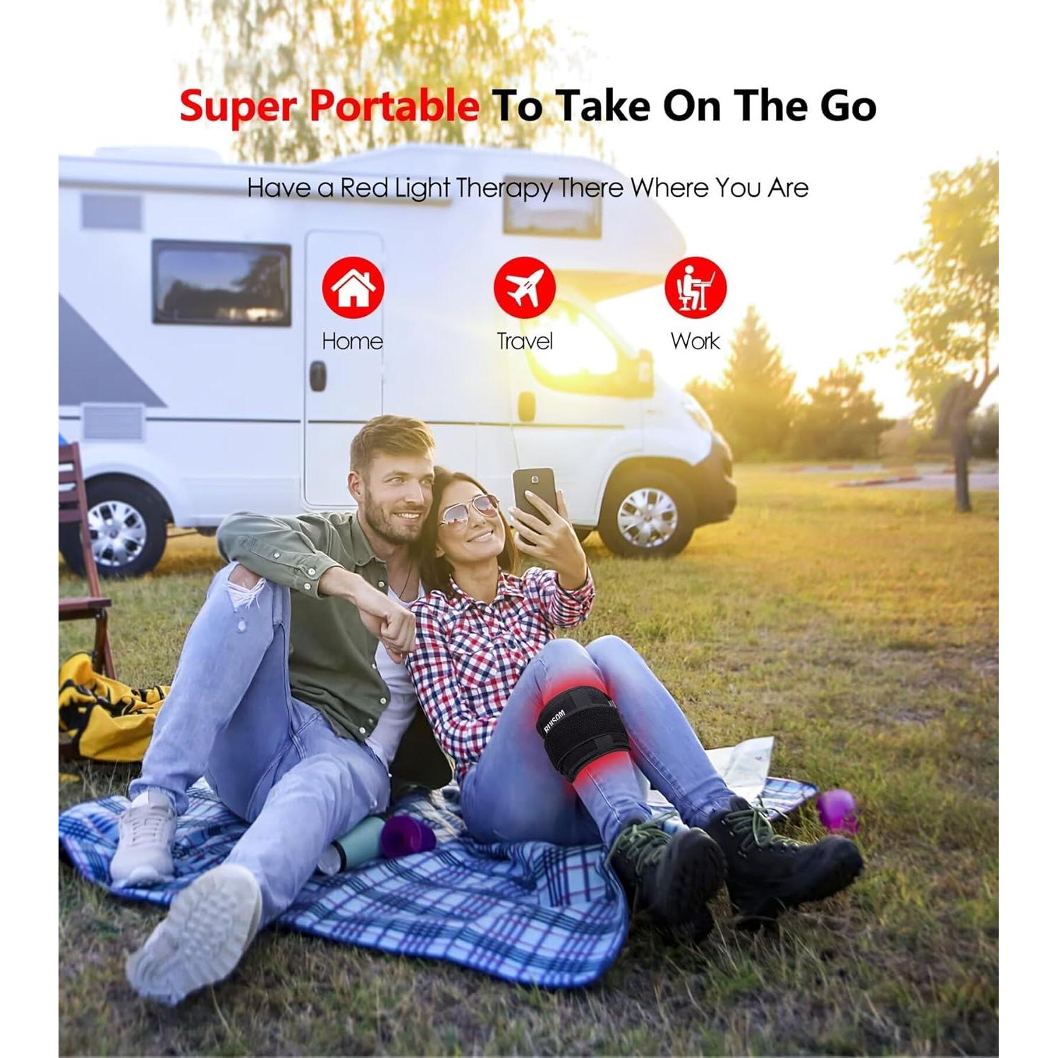 Cinturón de Terapia de Luz Roja RUISQM 660nm y 850nm