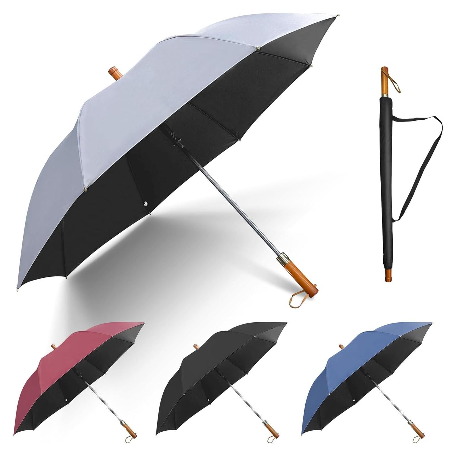 Paraguas Dlin Automático 137 cm Impermeable para 2 Personas