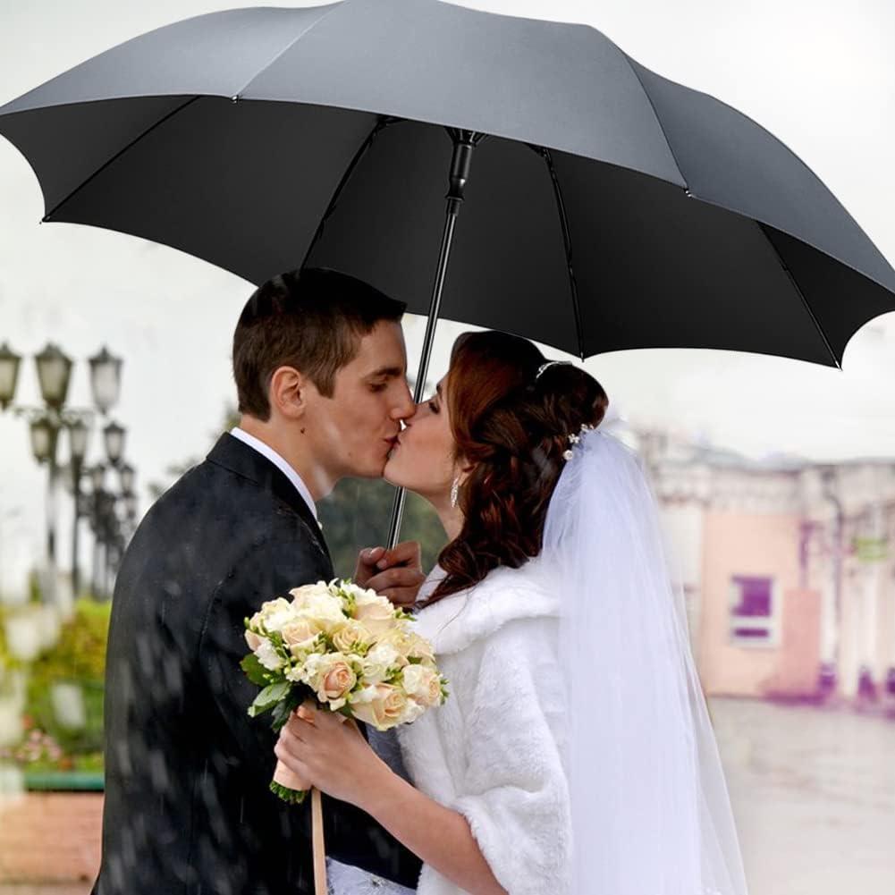 Paraguas Dlin Automático 137 cm Impermeable para 2 Personas