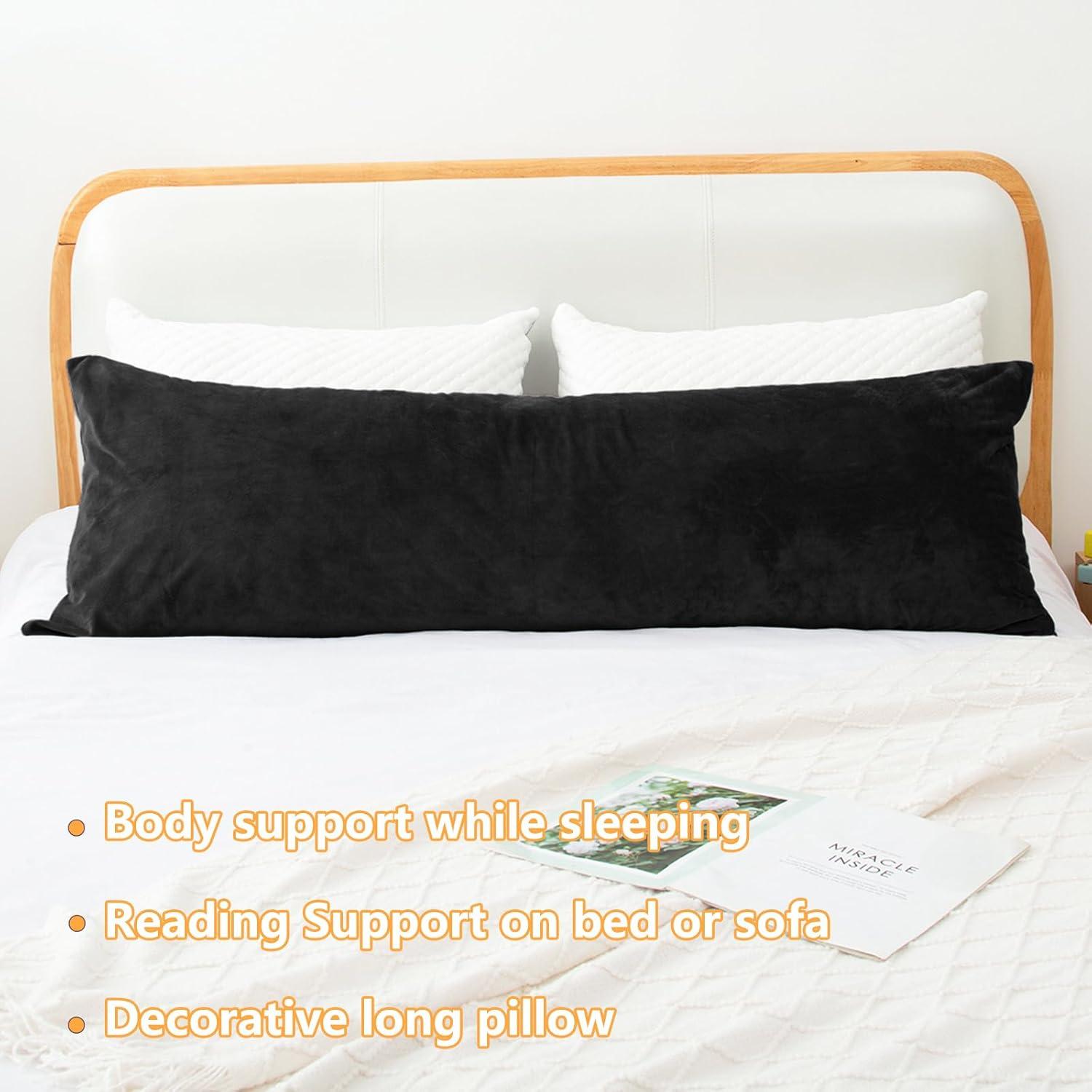 Almohada Corporal 1 MIDDLE ONE de Espuma Memoria 50.8x137.2 cm Negra