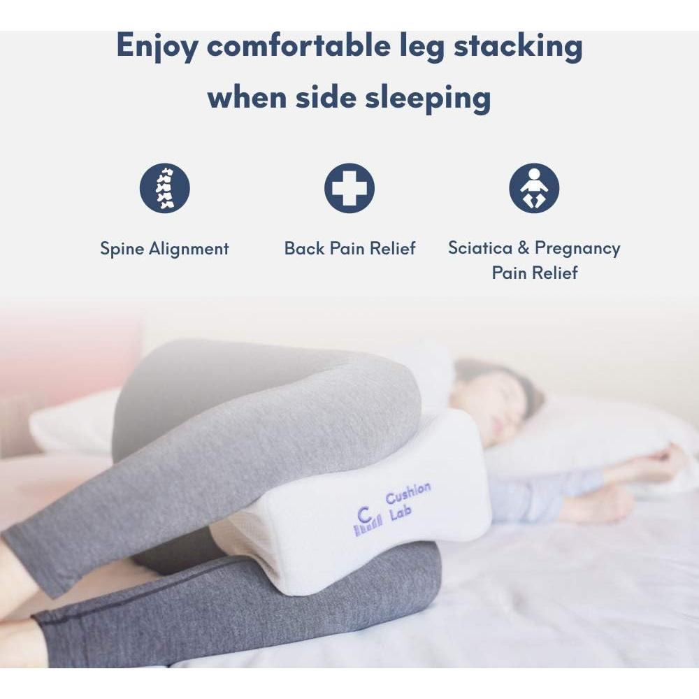 Cojín Ergonómico para Piernas Cushion Lab - Alivio Ciática y Espalda