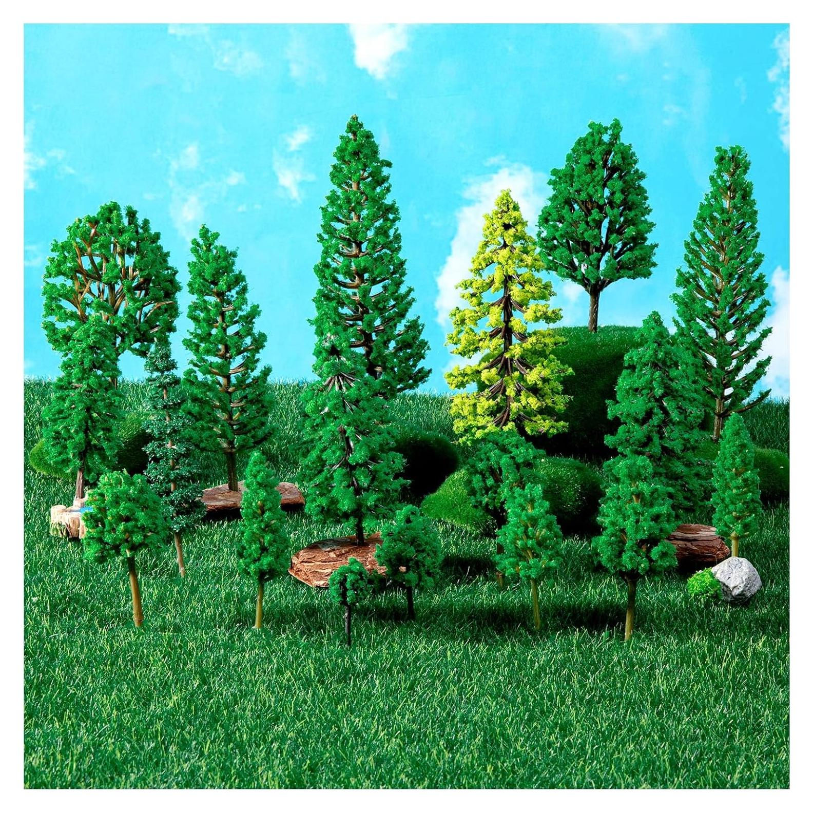 40 Piezas Mini Árboles Falsos ALDMIO para Dioramas 3-15 cm