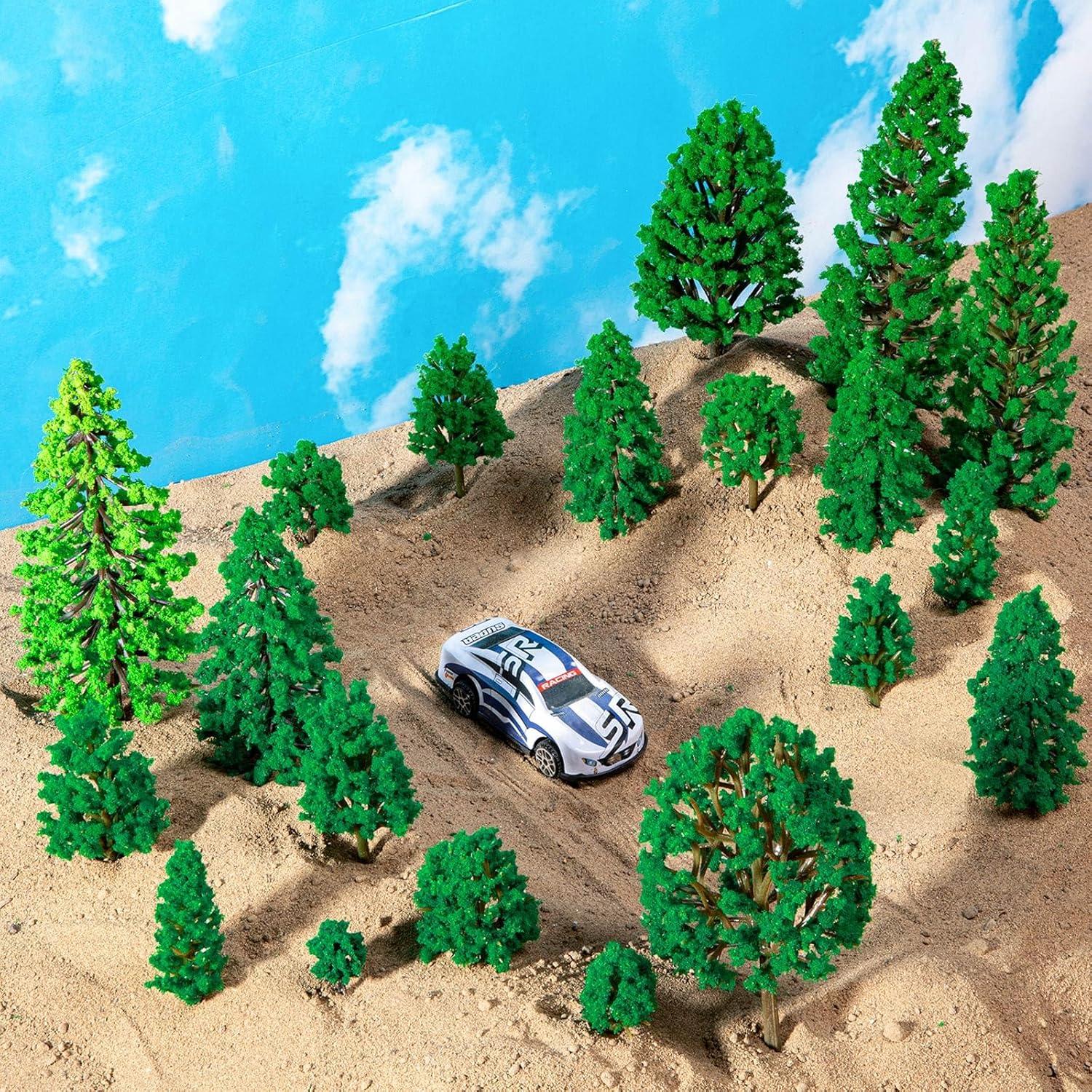 40 Piezas Mini Árboles Falsos ALDMIO para Dioramas 3-15 cm