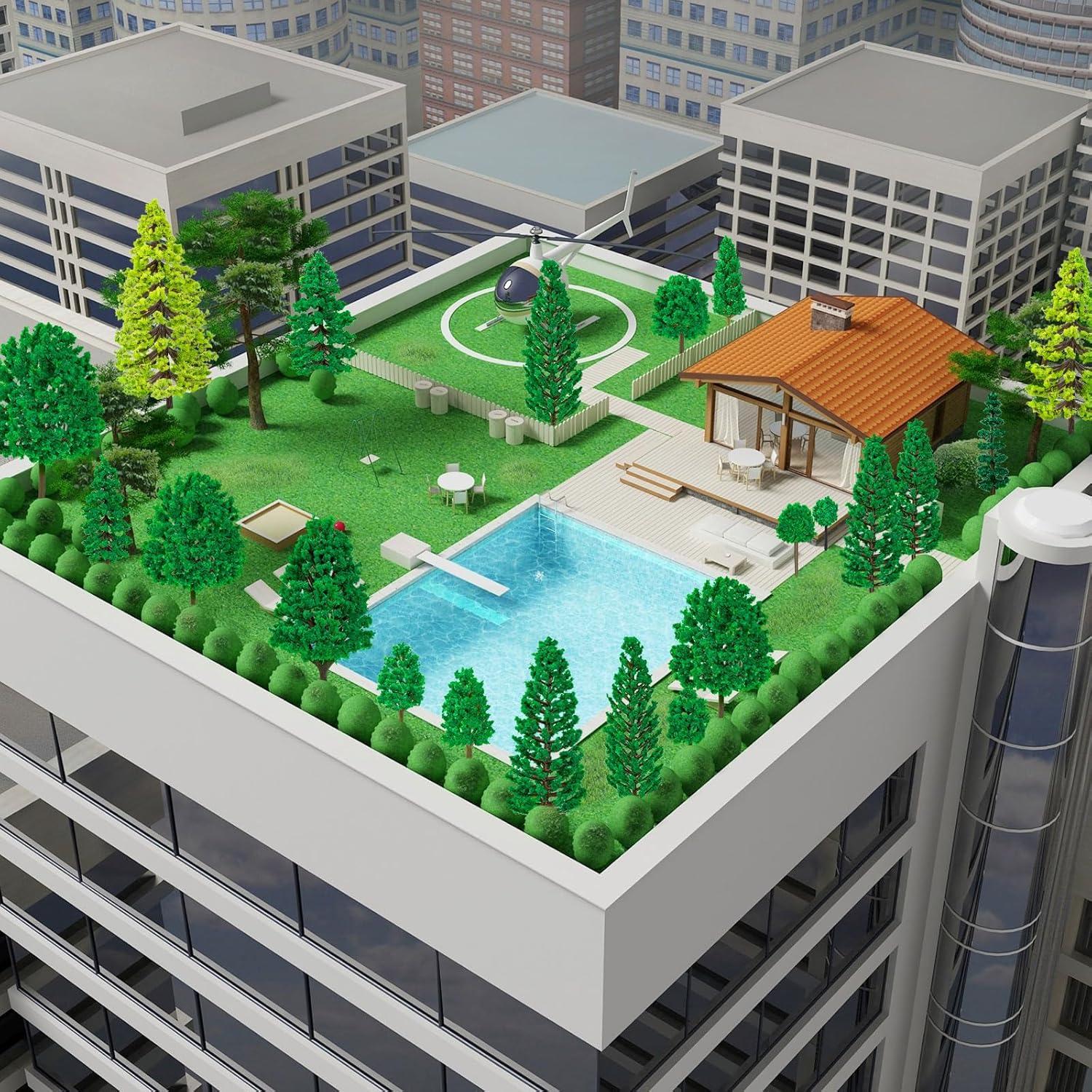 40 Piezas Mini Árboles Falsos ALDMIO para Dioramas 3-15 cm