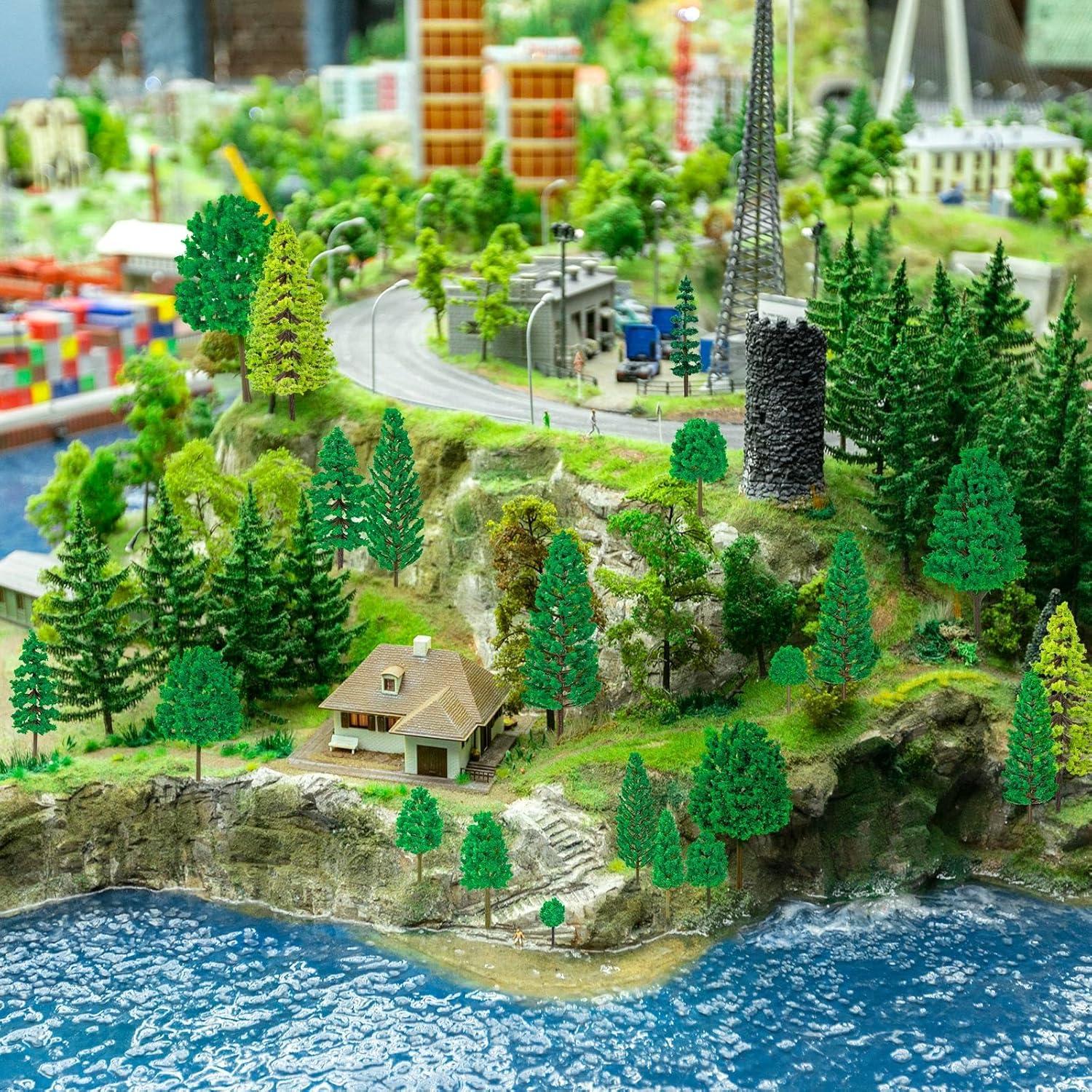 40 Piezas Mini Árboles Falsos ALDMIO para Dioramas 3-15 cm