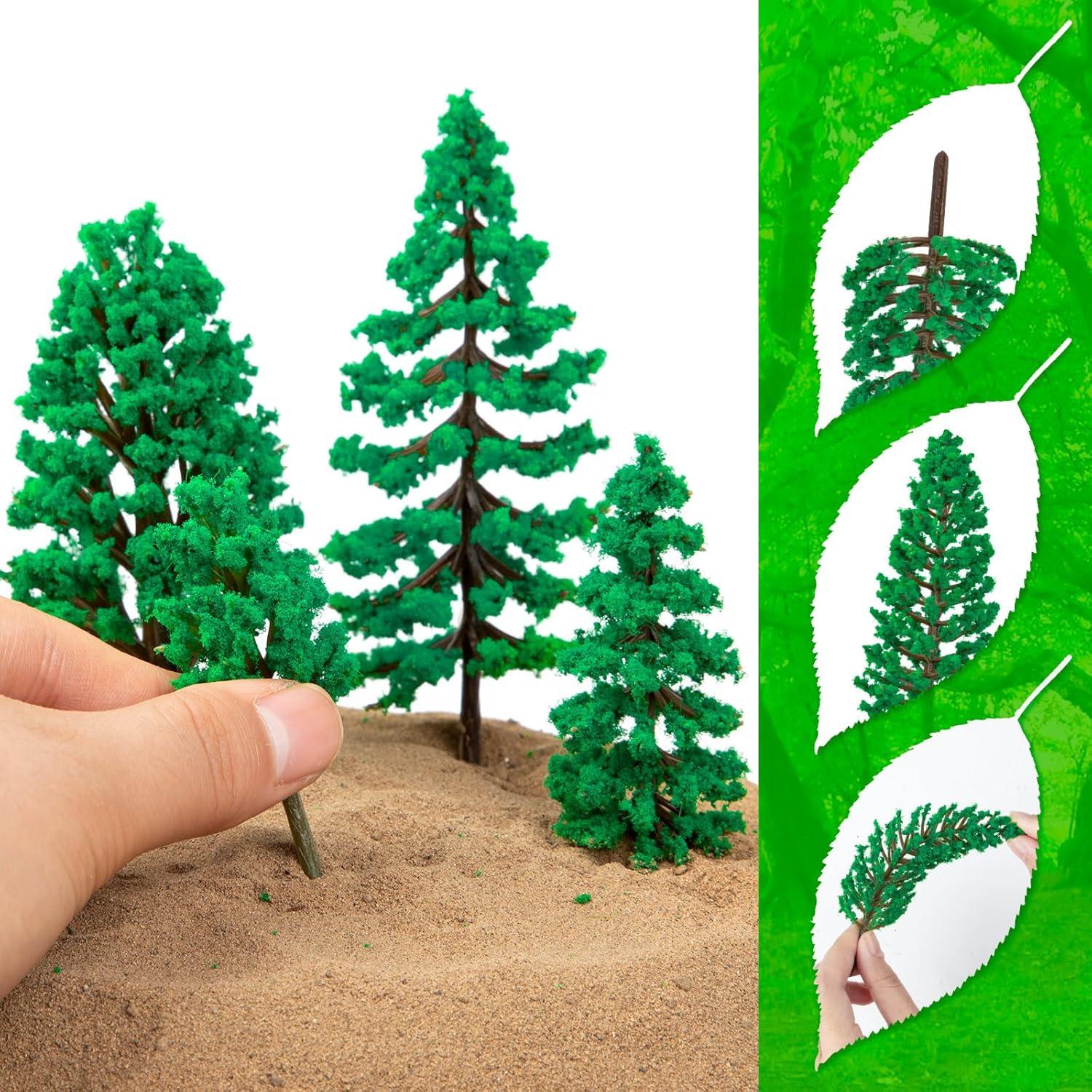 40 Piezas Mini Árboles Falsos ALDMIO para Dioramas 3-15 cm