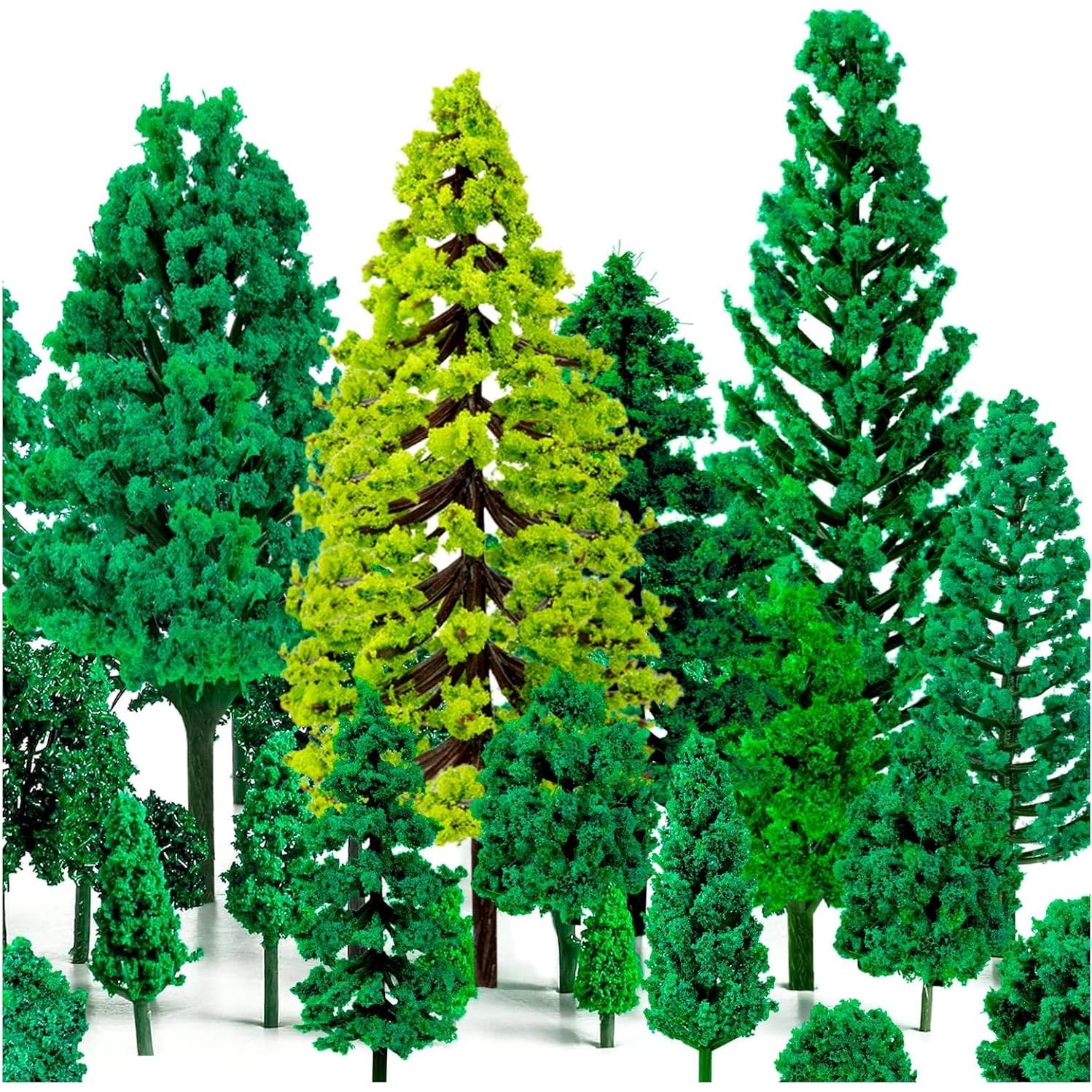 40 Piezas Mini Árboles Falsos ALDMIO para Dioramas 3-15 cm