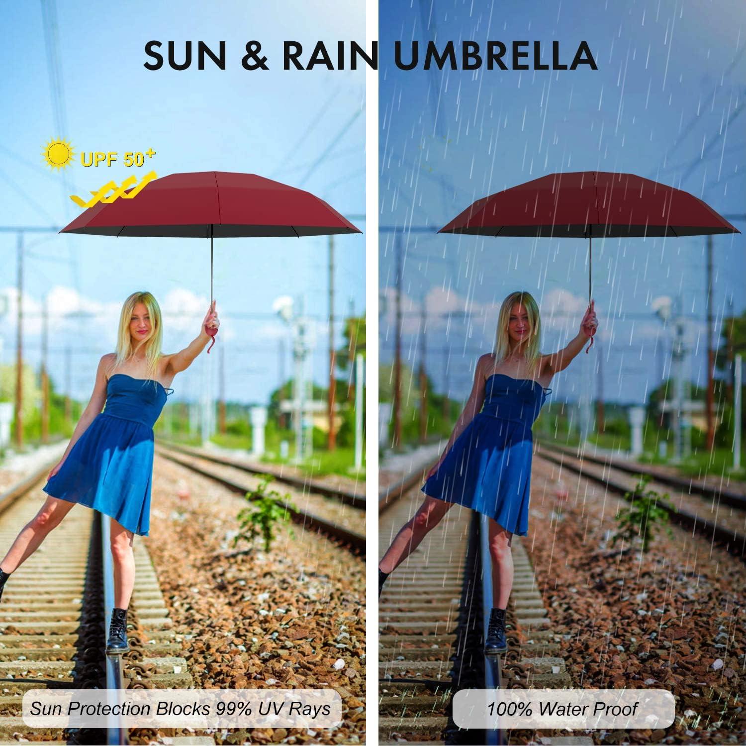 Mini Paraguas Compacto Xiuying Feng UV 50+ Ligero 90 cm