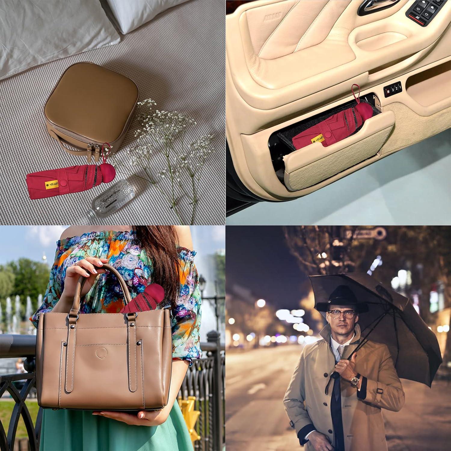 Mini Paraguas Compacto Xiuying Feng UV 50+ Ligero 90 cm