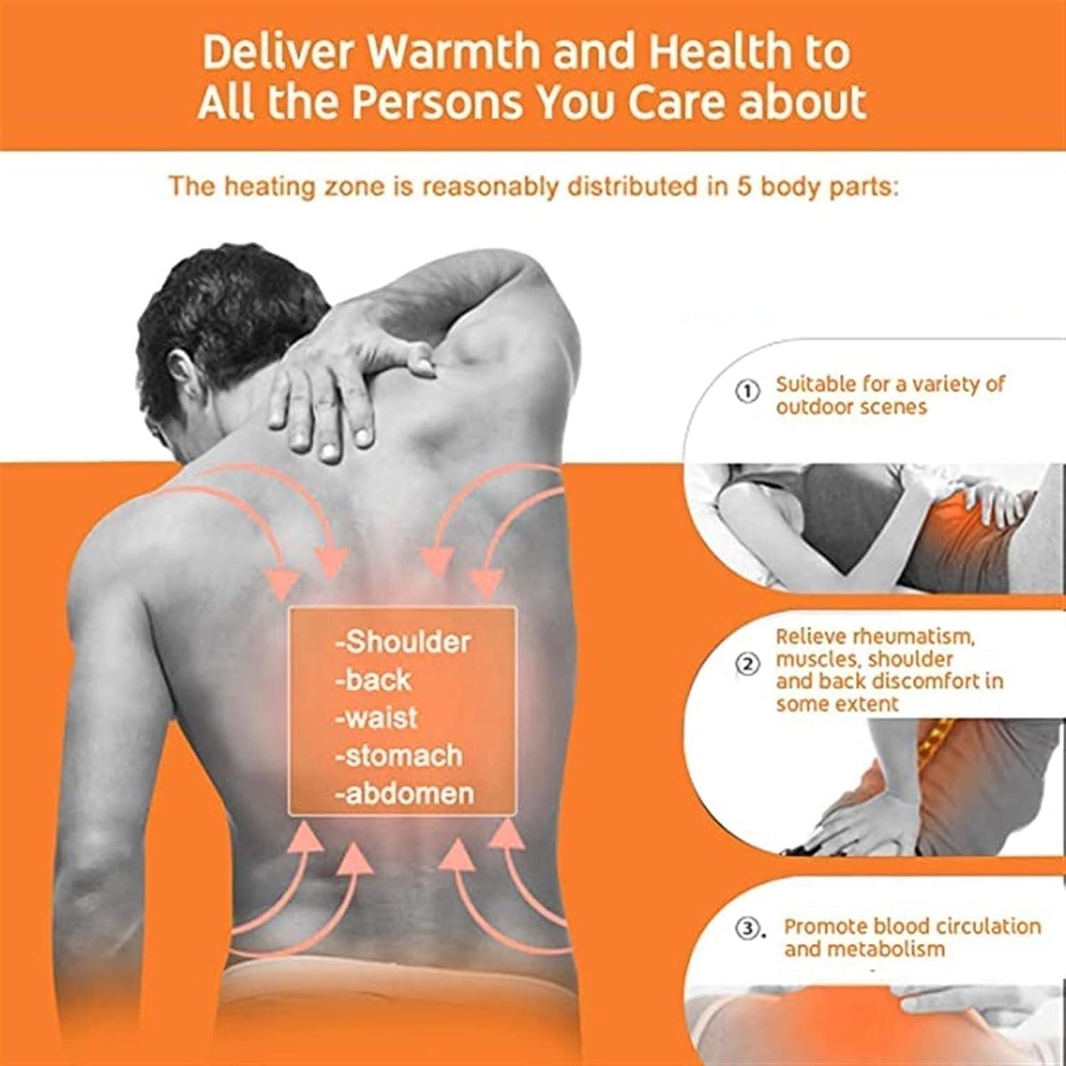 Chaleco Térmico USB Unisex Eléctrico 3 Niveles Calor Negro