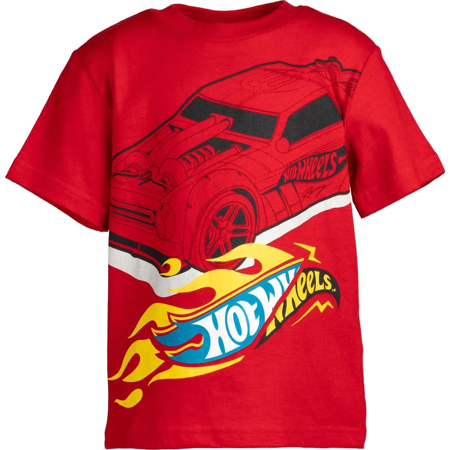 Paquete de 3 camisetas Hot Wheels para niños 2T a 18-20