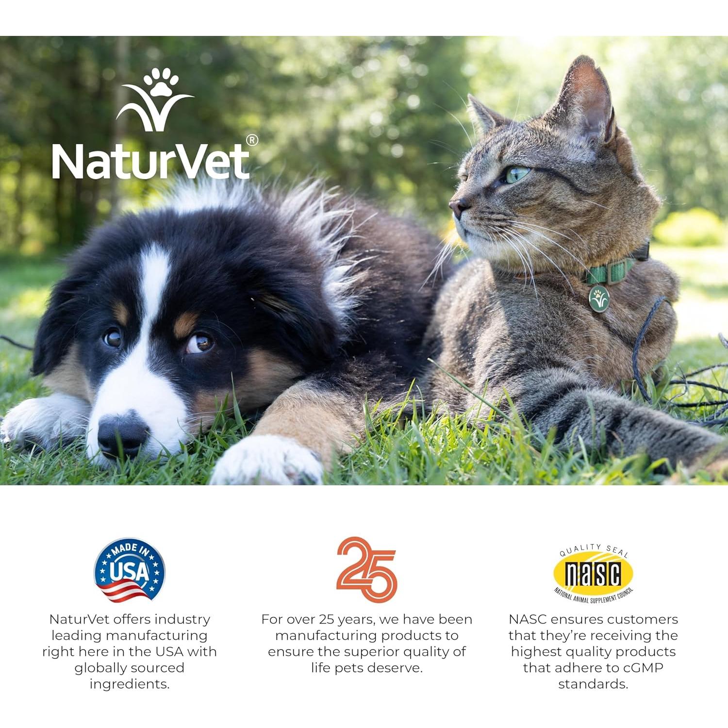 Suplemento Todo-en-Uno NaturVet para Perros 368.5g - Articulaciones, Piel y Digestión