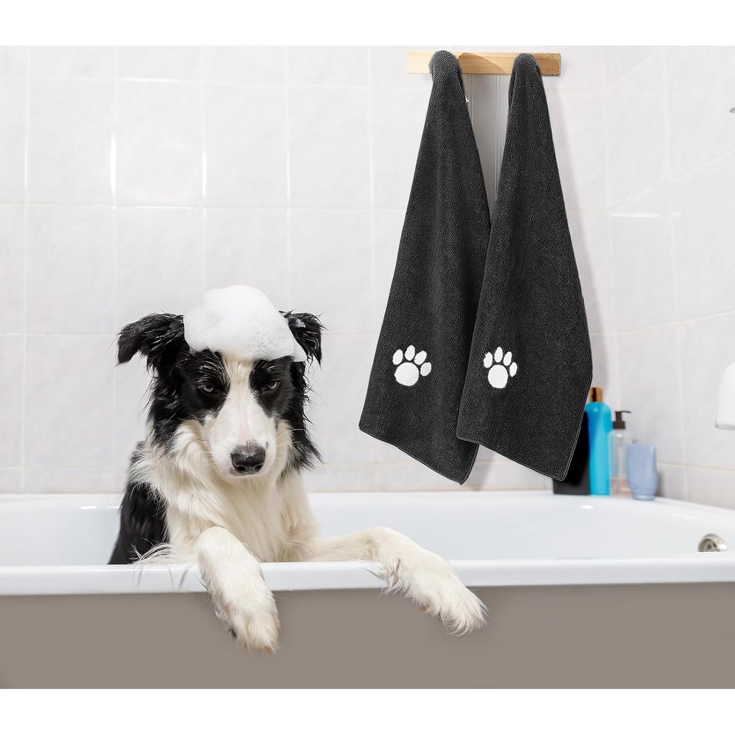 Paquete de 3 Toallas de Microfibra Puomue 101.6x60cm Negros