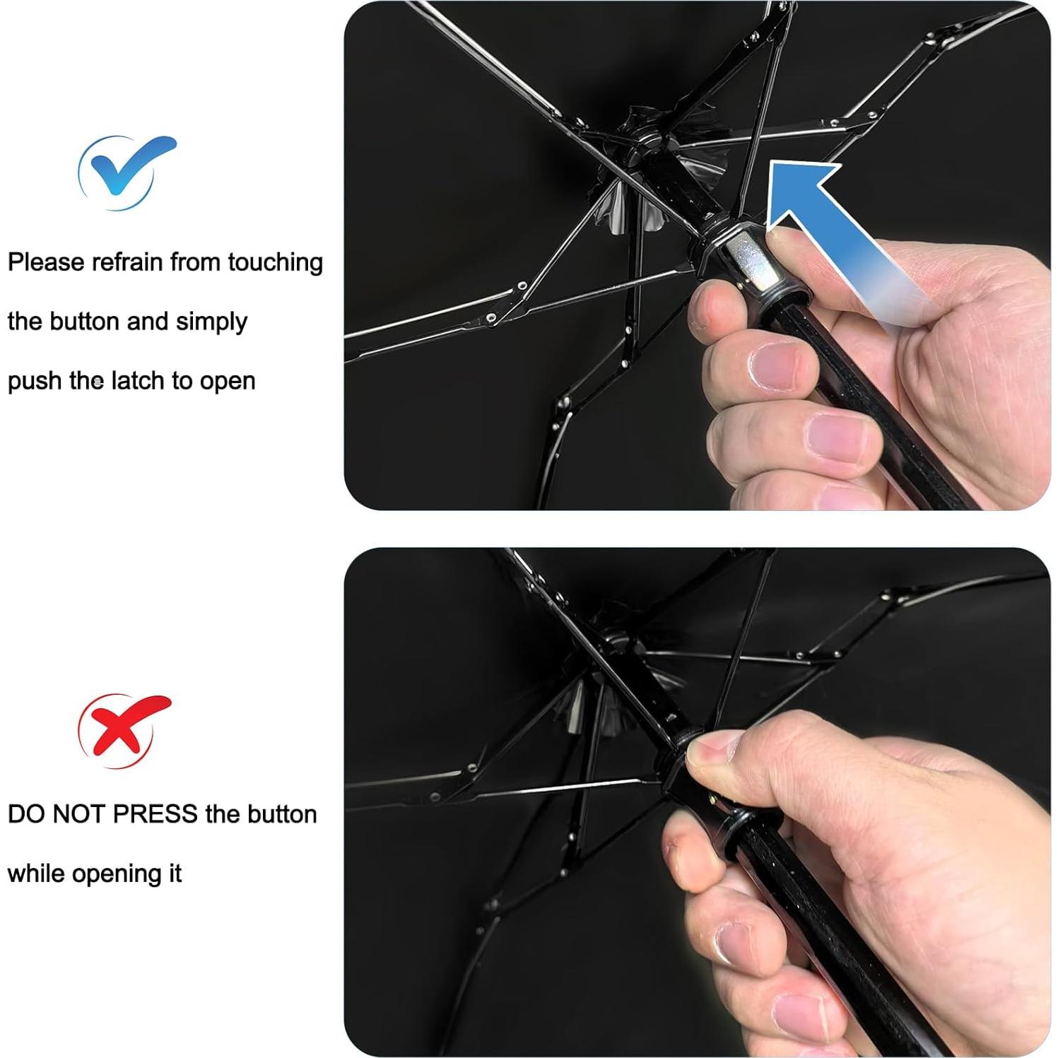 Paraguas Compacto GAOYAING Plegable UV 99 cm Ligero