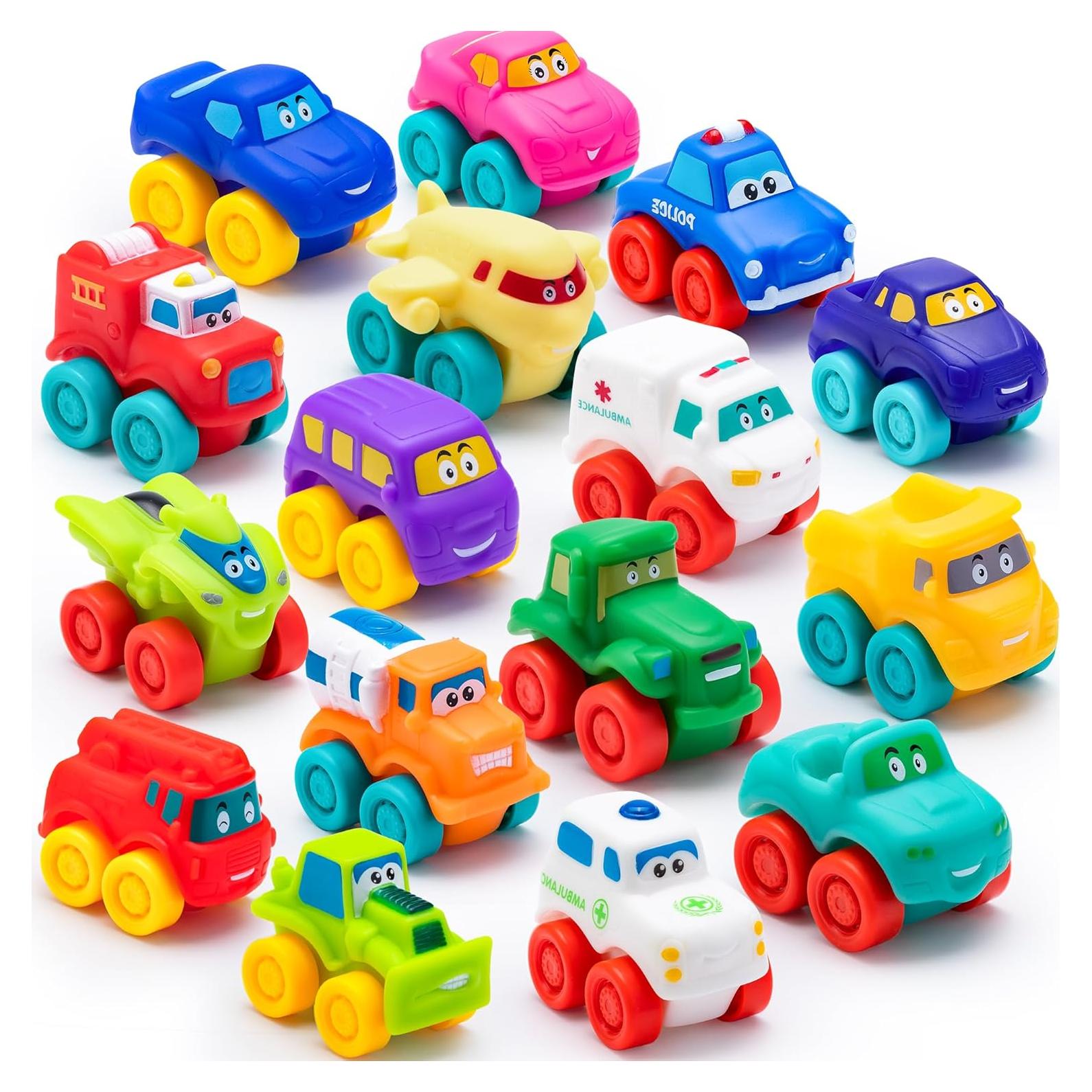 Coches de Juguete de Goma Suave JOYIN 5 cm para Baño